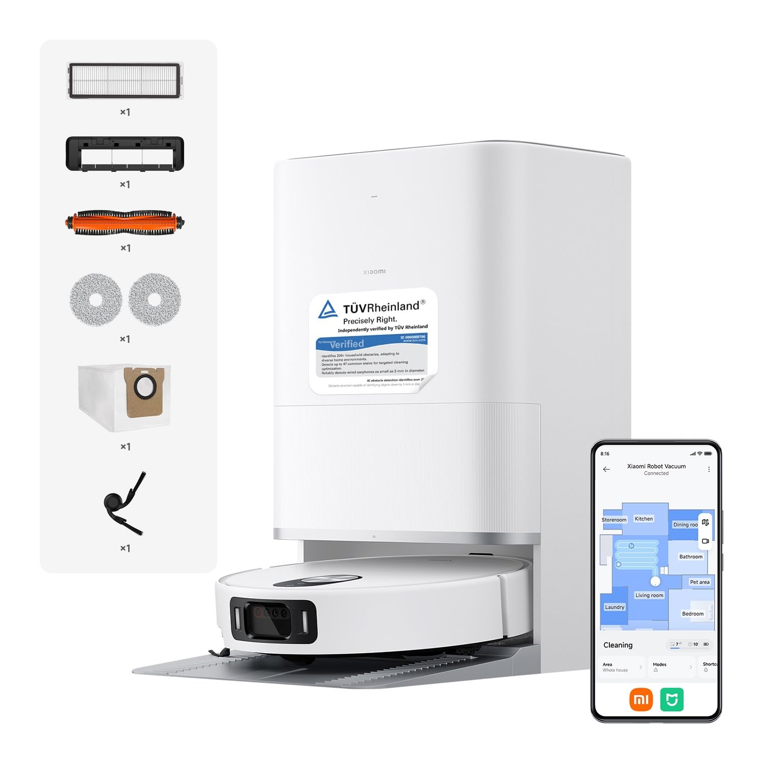 Xiaomi Robot Vacuum 5 Pro, robot aspirapolvere lavapavimenti con evitamento ostacoli AI ora a un prezzo molto competitivo su Amazon