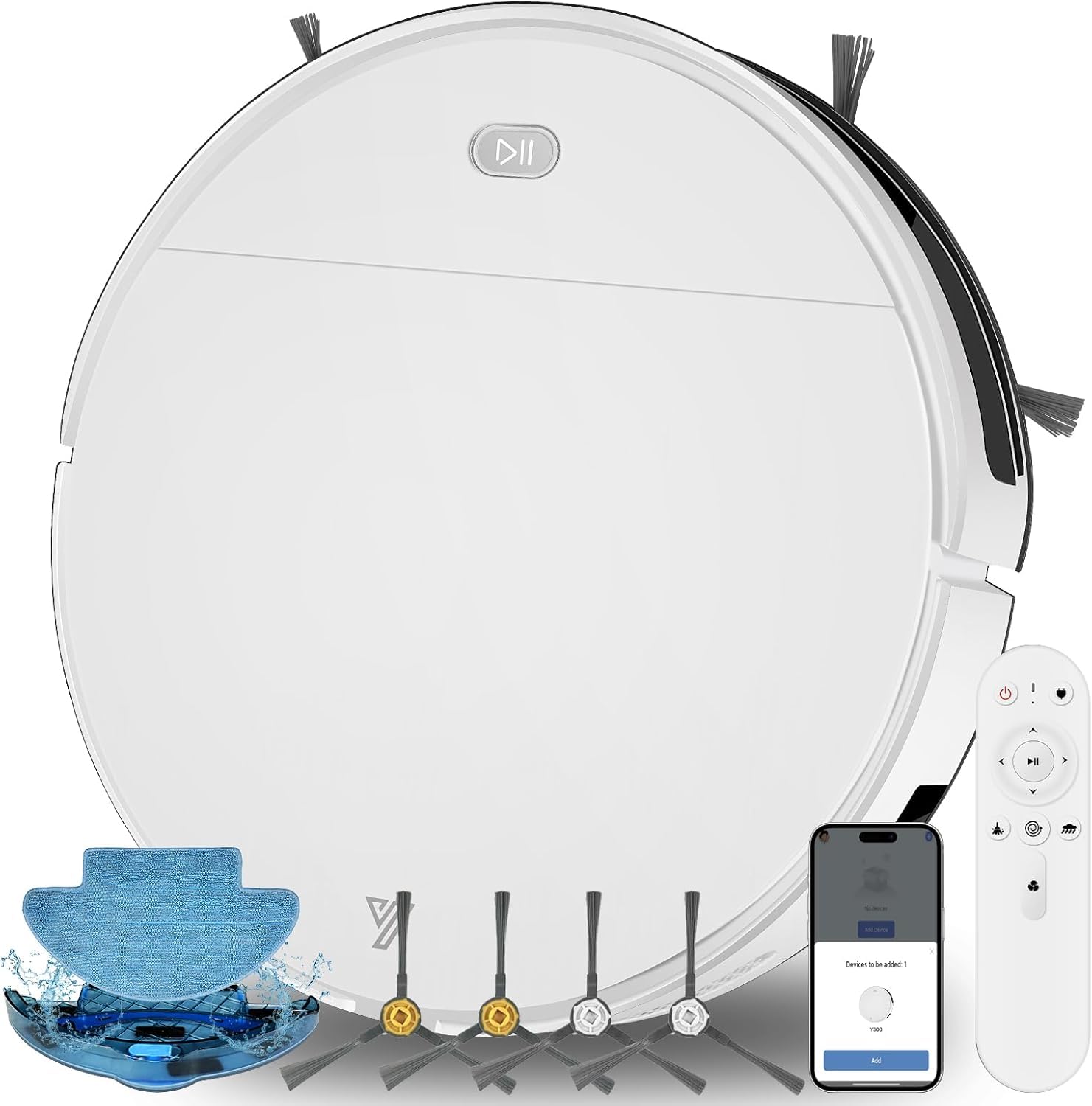 Yigars robot aspirapolvere lavapavimenti 2 in 1, scelta compatta per chi ha poco spazio e tanti peli di animali