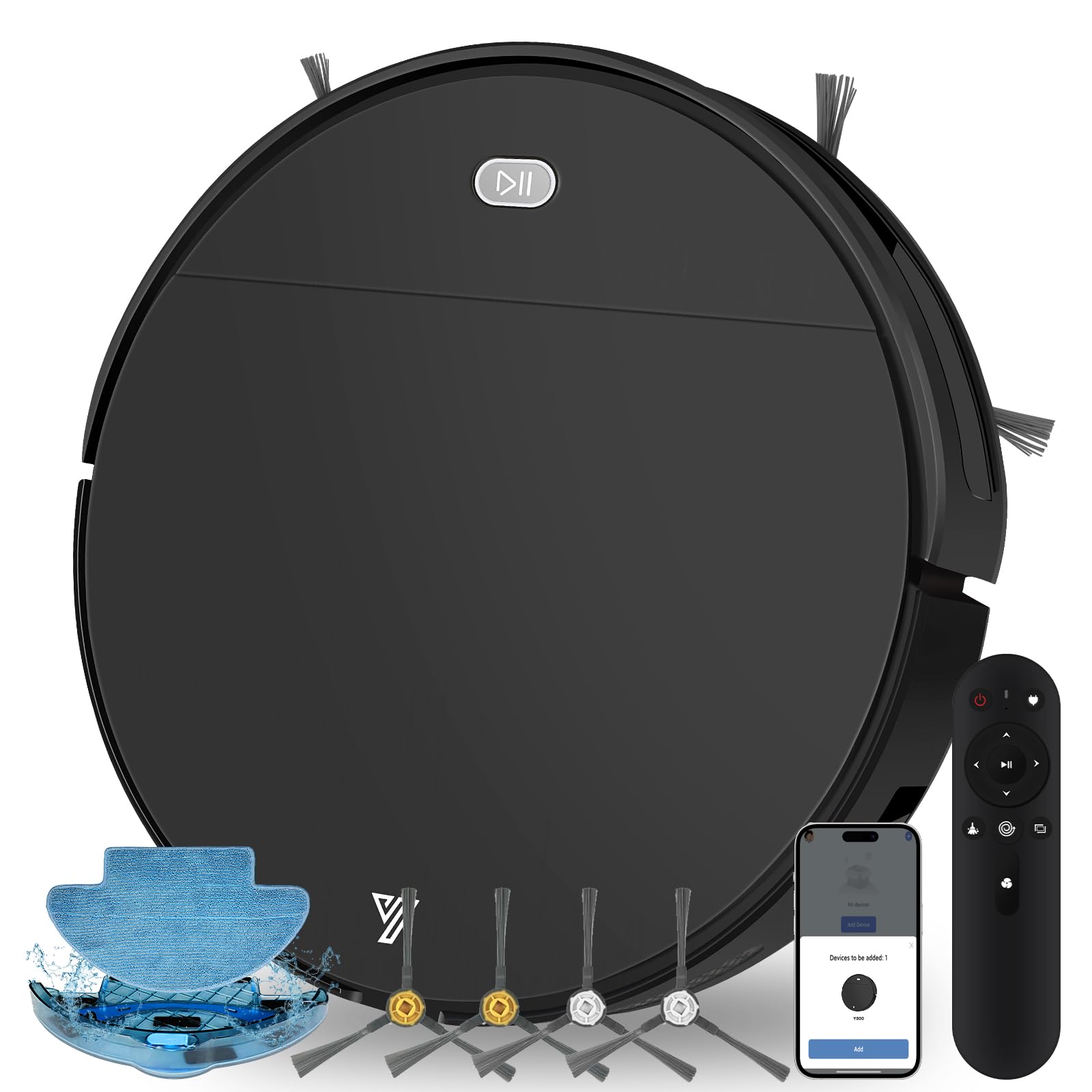 Yigars 2025 robot aspirapolvere lavapavimenti 2 in 1, modello sottile pensato per tappeti e peli di animali ora con prezzo molto interessante su Amazon