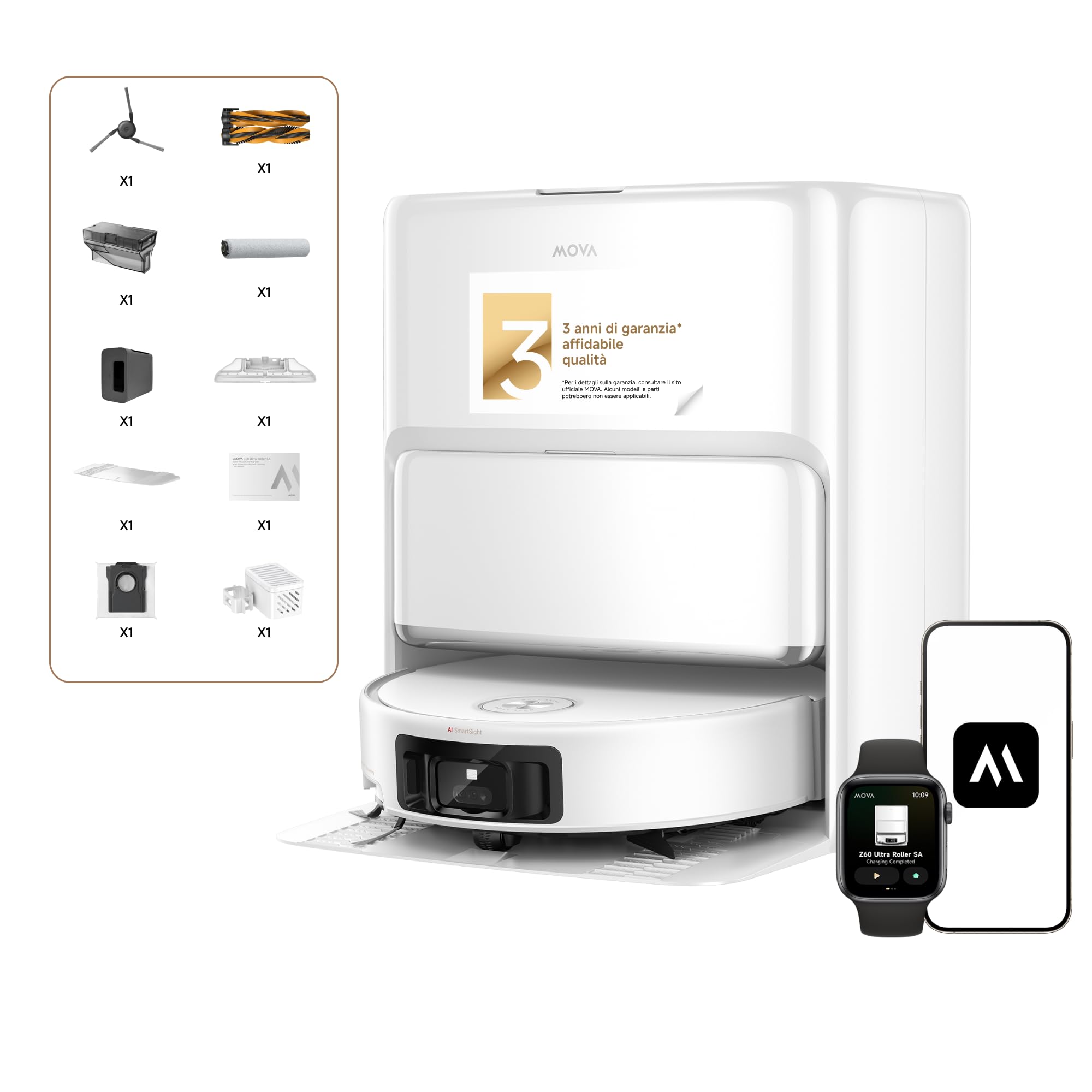 Mova Z60 Ultra Roller, robot aspirapolvere super potente con lavaggio HydroForce a prezzo ribassato su Amazon