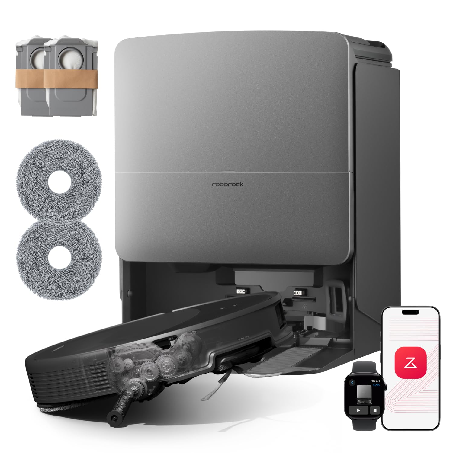 Roborock Saros 20 Set, robot aspirapolvere super potente con nuova stazione RockDock in forte evidenza su Amazon