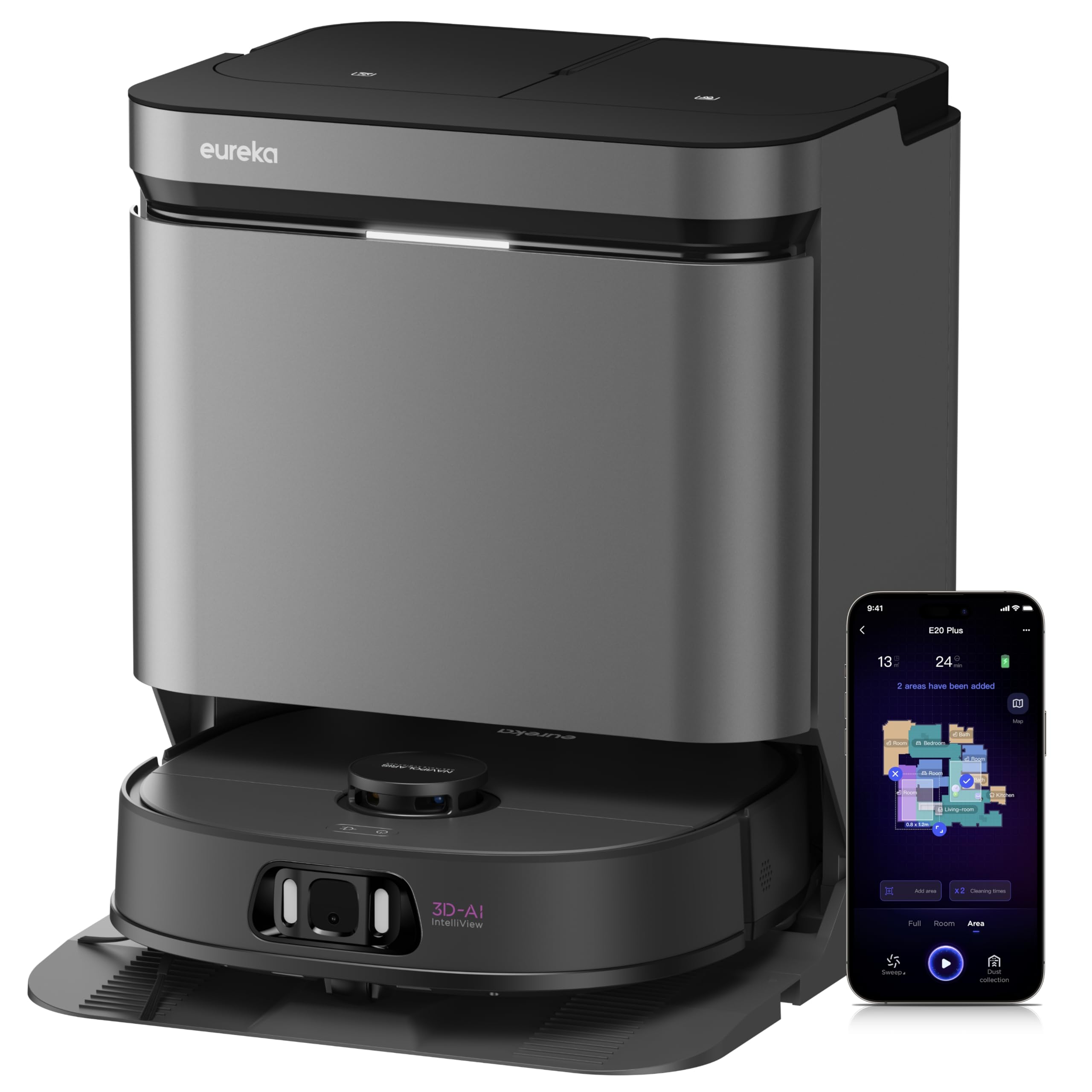 EUREKA J15 Pro Ultra, robot aspirapolvere lavapavimenti completo con stazione autopulente ora a prezzo da valutare su Amazon