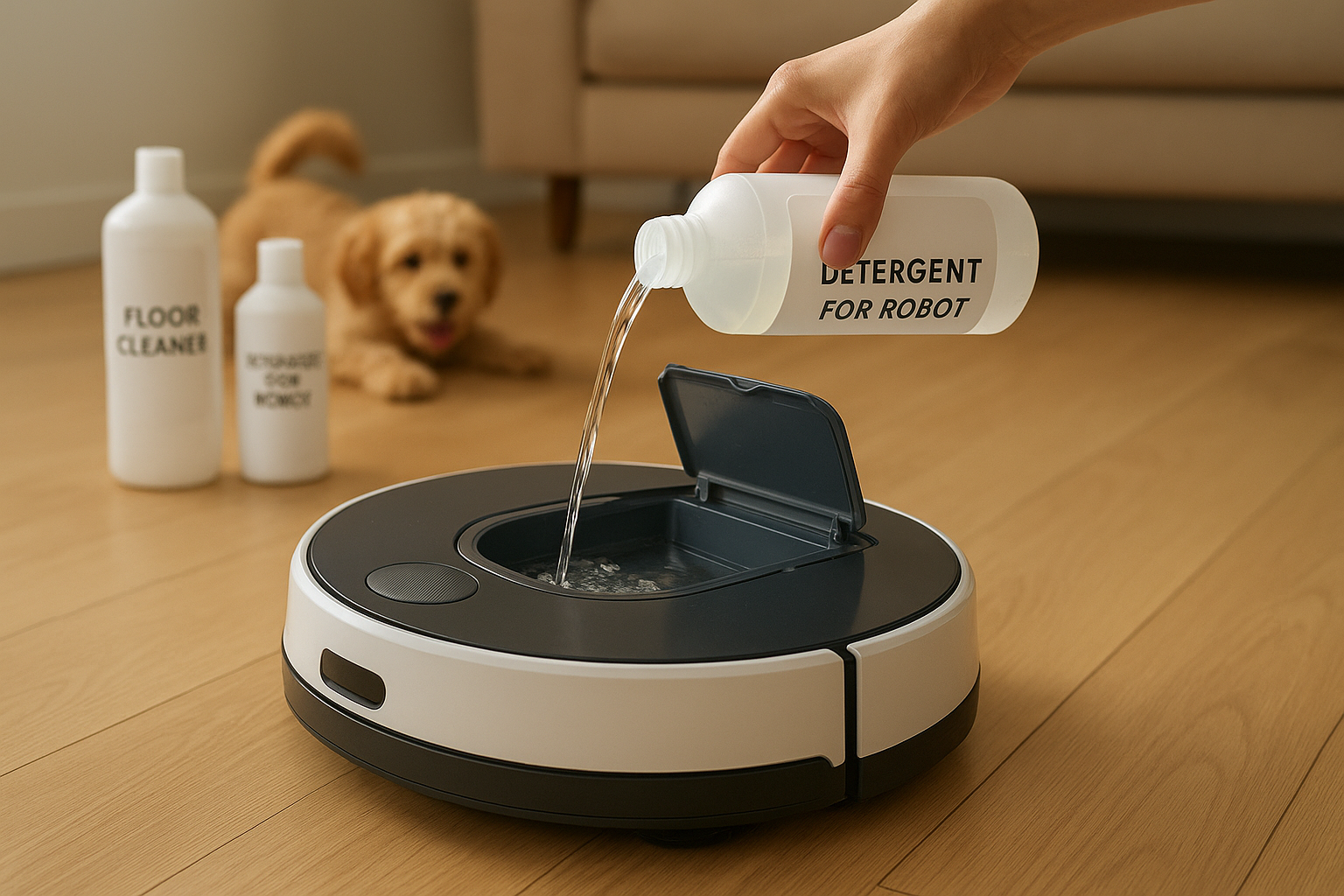 Come scegliere e usare i detergenti con il robot lavapavimenti senza rovinarlo