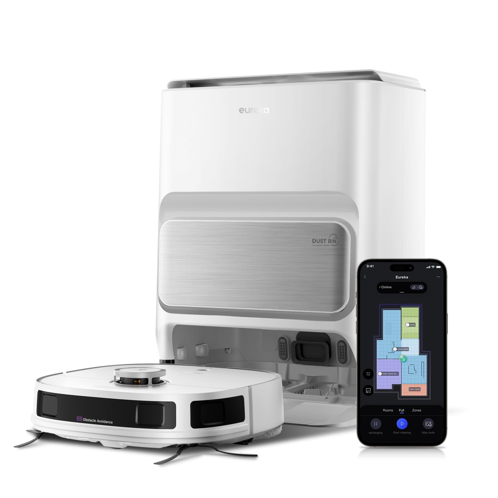 Eureka J12 Ultra robot aspirapolvere lavapavimenti completo, in evidenza su Amazon per chi vuole una base tuttofare