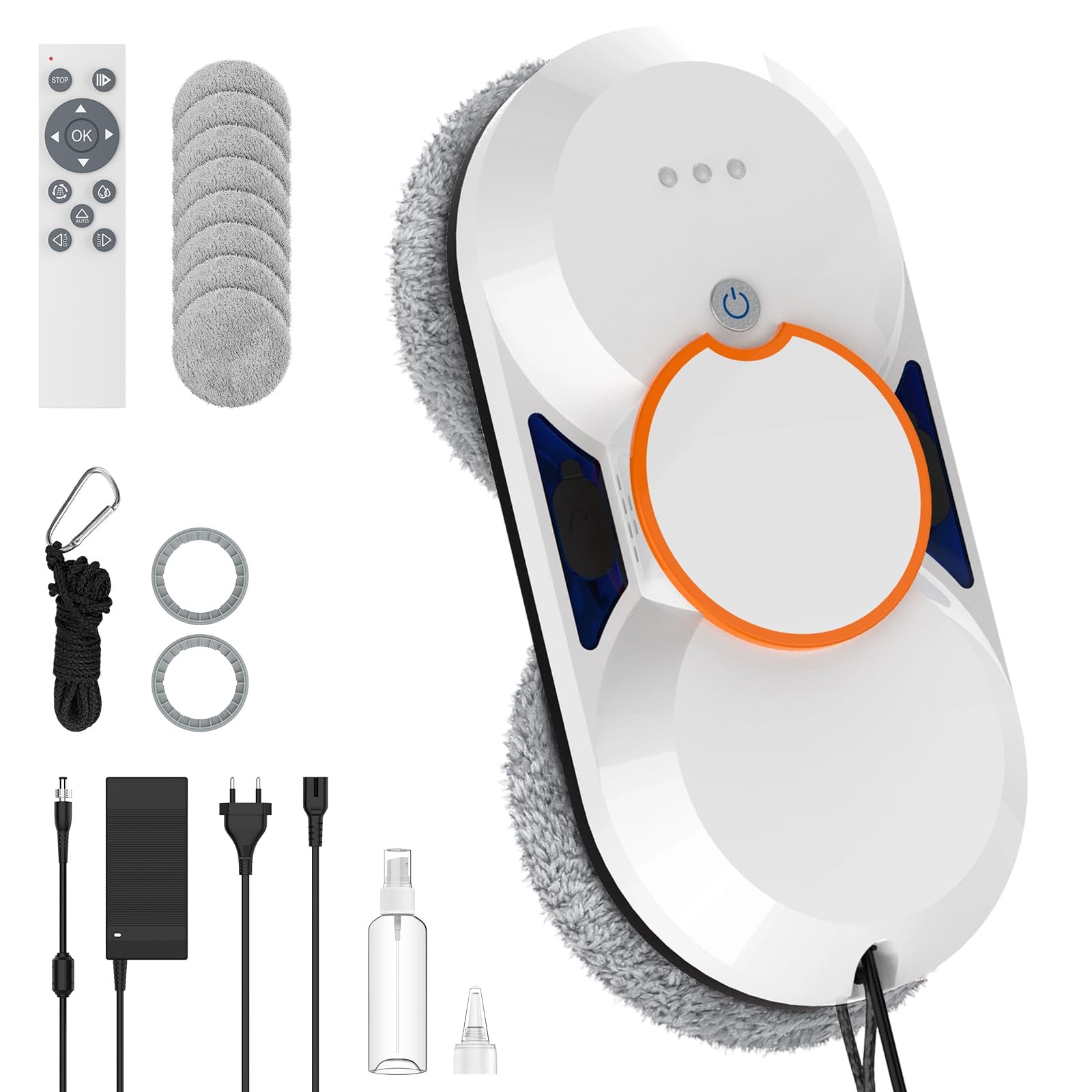 IERAKOR robot lavavetri da 5600 Pa, alleato utile per finestre grandi e vetrate su Amazon