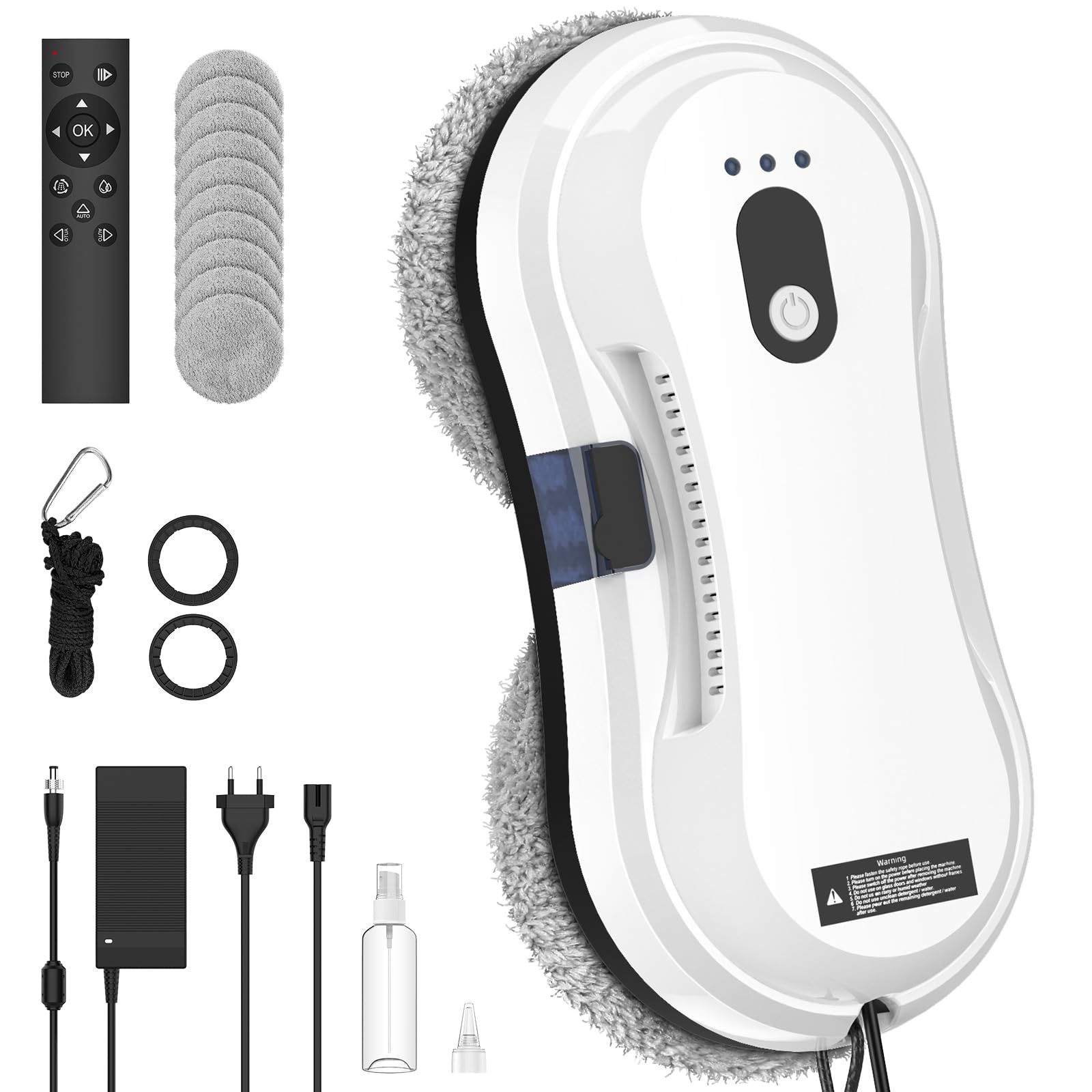 IERAKOR robot lavavetri 5600 Pa con spruzzo automatico, alleato utile per chi ha molte vetrate, ora in evidenza su Amazon