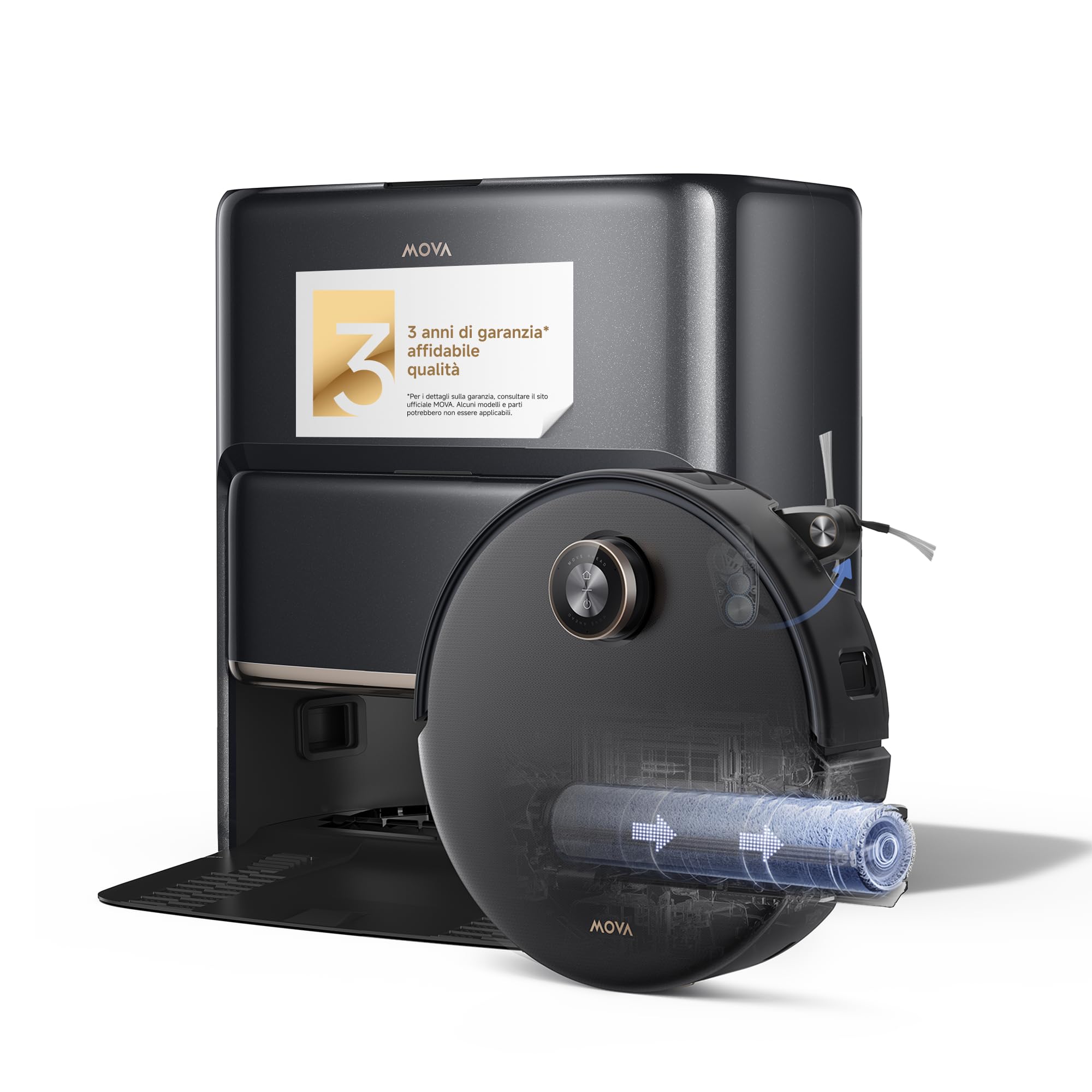 Mova Z60 Ultra Roller Complete, robot aspirapolvere lavapavimenti ad alta potenza ora in forte promozione su Amazon