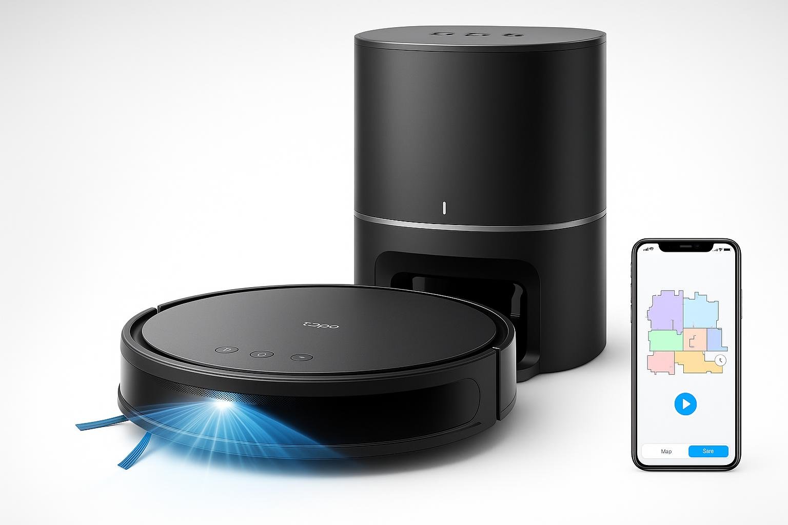 Come usare il robot aspirapolvere lavapavimenti per pulire solo la zona cucina dopo i pasti