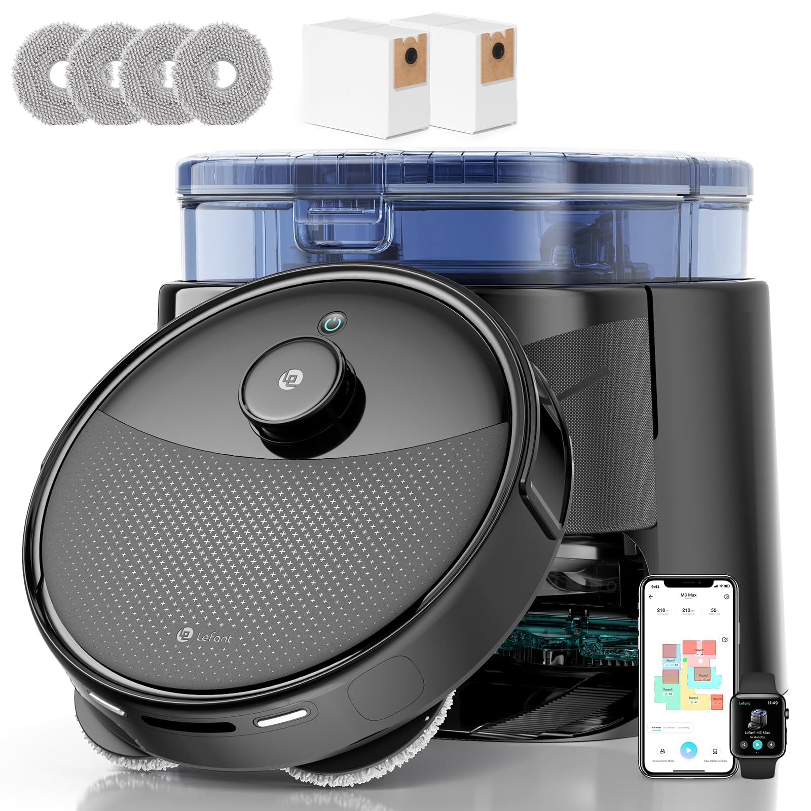 LEFANT M3 Max, robot aspirapolvere lavapavimenti top di gamma in offerta su Amazon