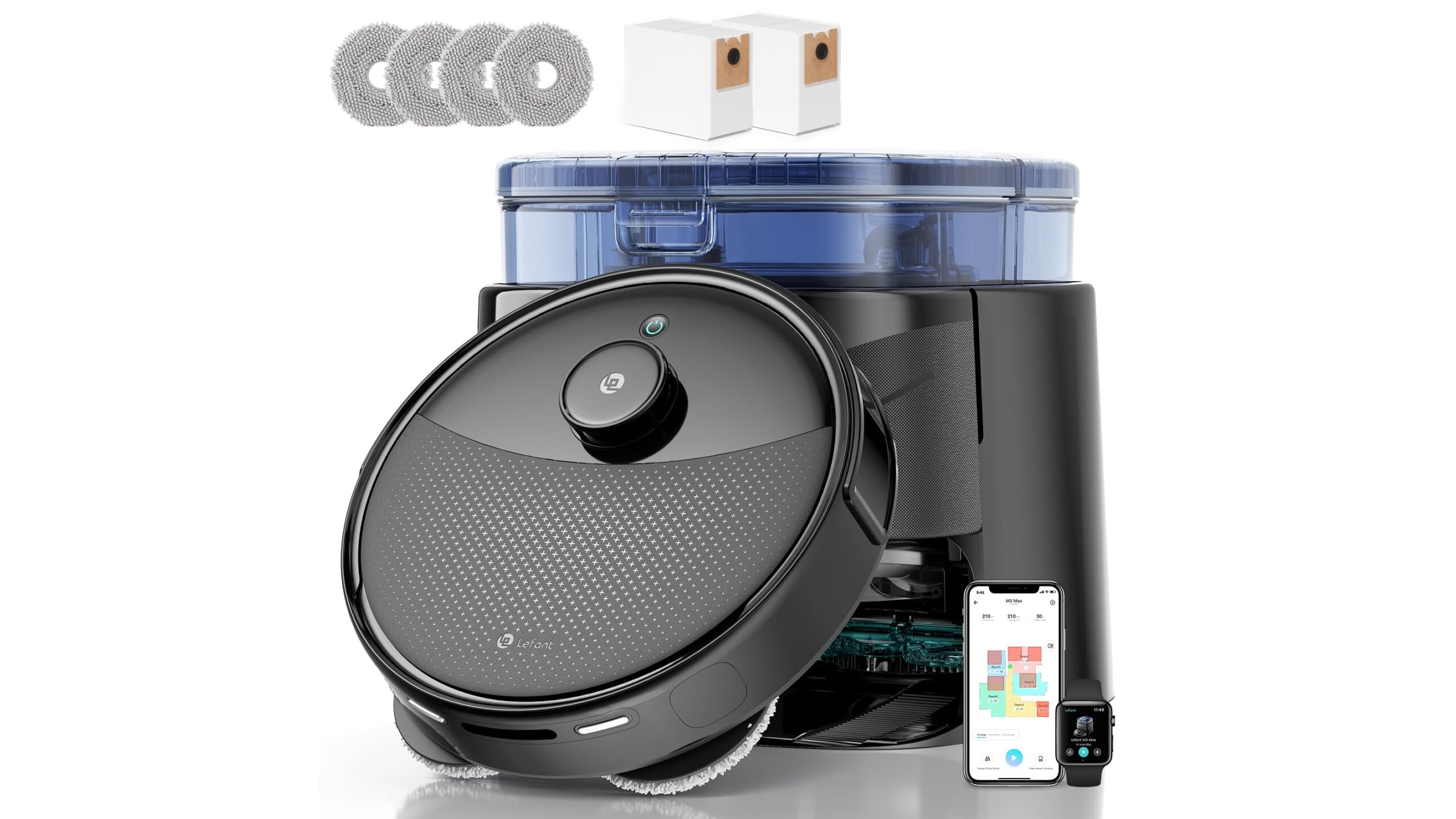 LEFANT M3 Max, robot aspirapolvere lavapavimenti top di gamma in offerta su Amazon