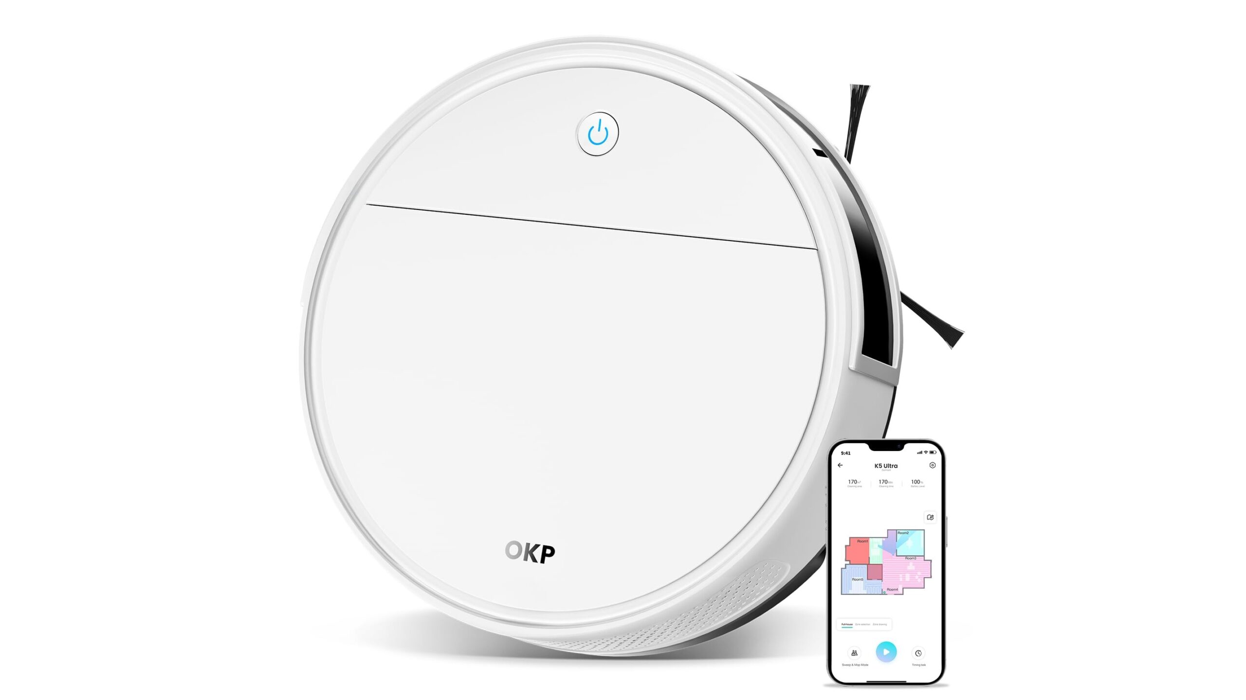 OKP K5 Ultra in offerta su Amazon, robot completo per chi vuole mappatura precisa e lavaggio insieme