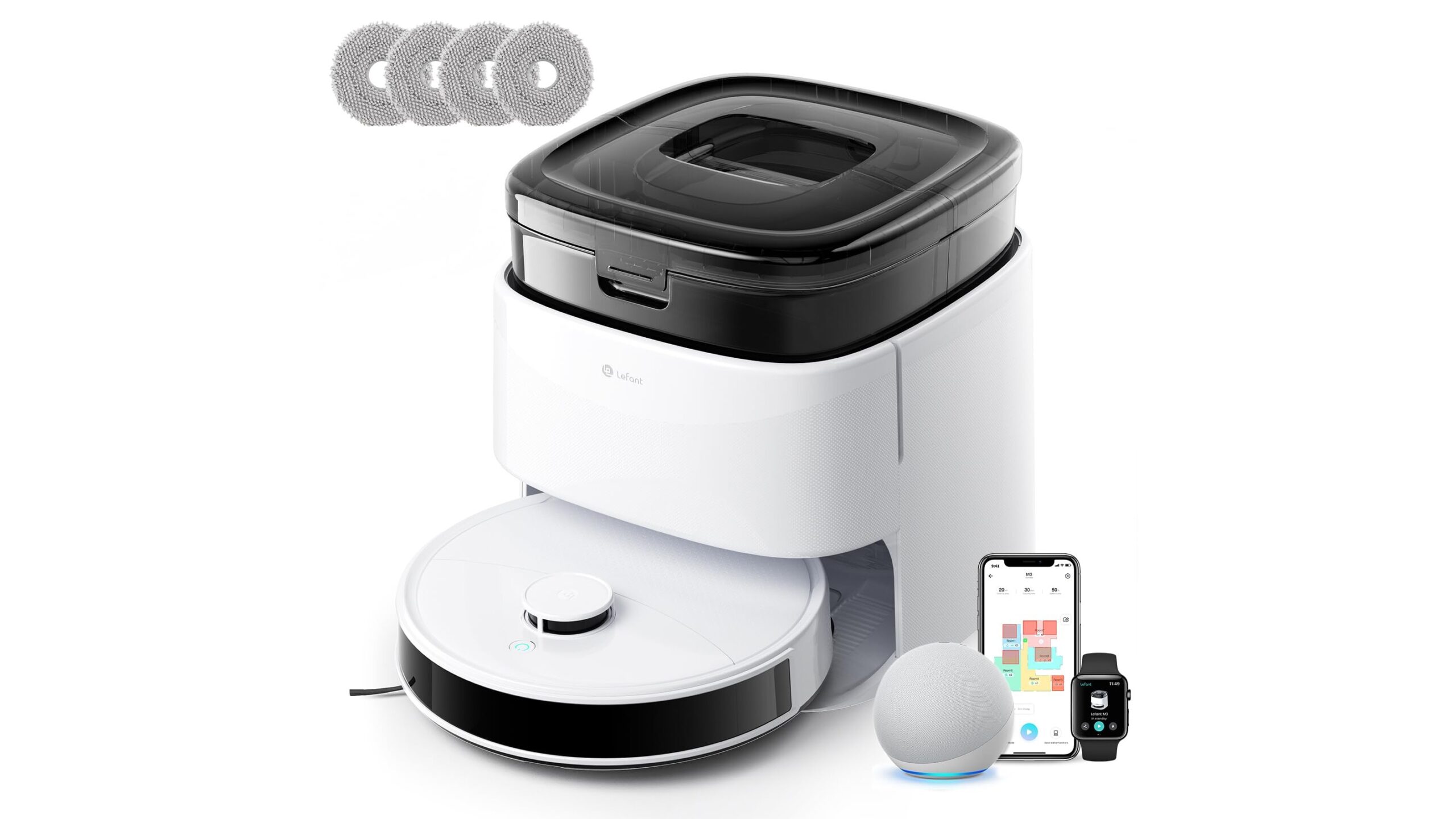 Lefant M3 con stazione autosvuotante, occasione da non perdere per chi vuole pulizie quasi automatiche