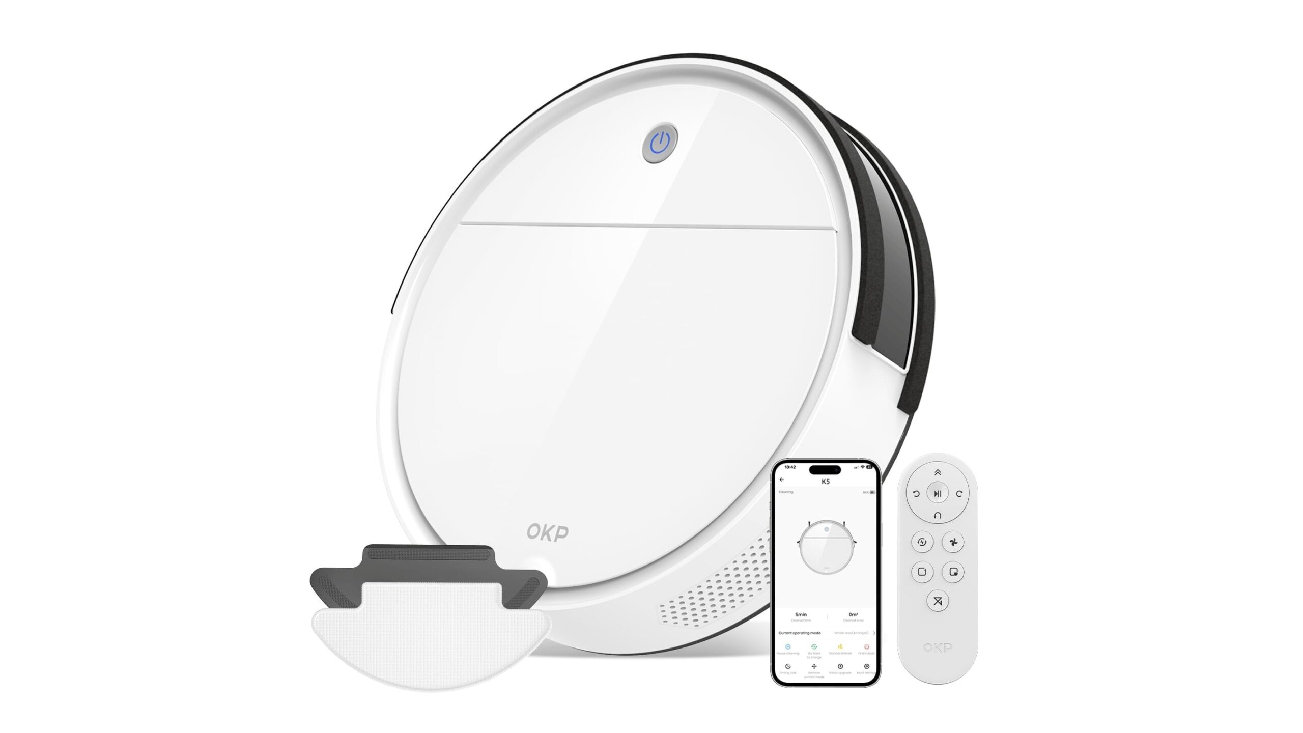 OKP K5, robot aspirapolvere ultra sottile in sconto ideale per prime esperienze