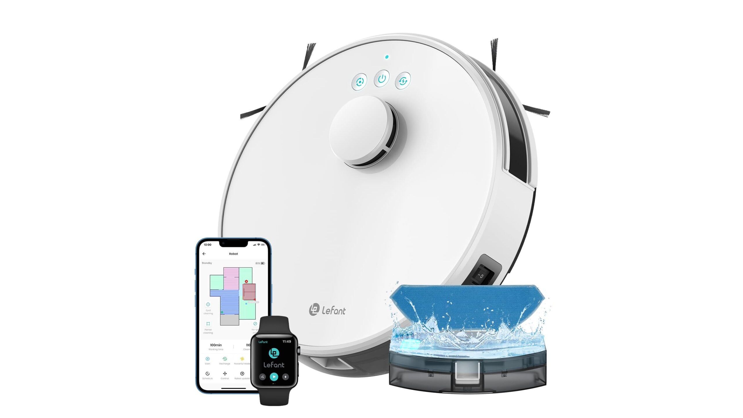 Lefant M1 robot aspirapolvere lavapavimenti, prezzo al ribasso su Amazon per chi cerca tanta autonomia