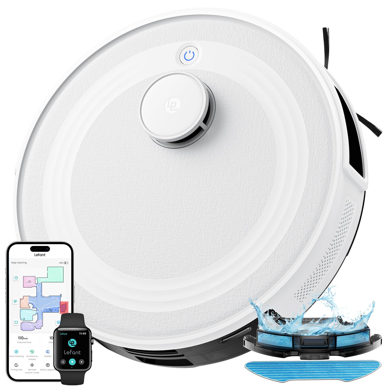 Lefant M2 robot aspirapolvere lavapavimenti con mappatura, super aspirazione in promozione su Amazon