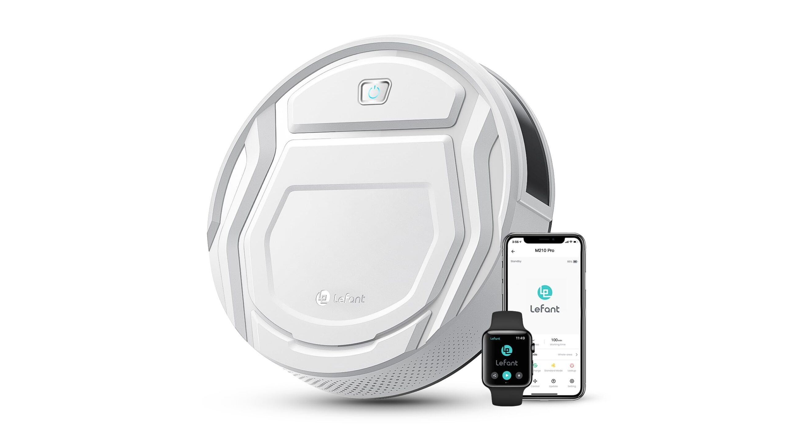 Lefant M210P in offerta su Amazon, robot aspirapolvere compatto ideale per peli di animali e tappeti