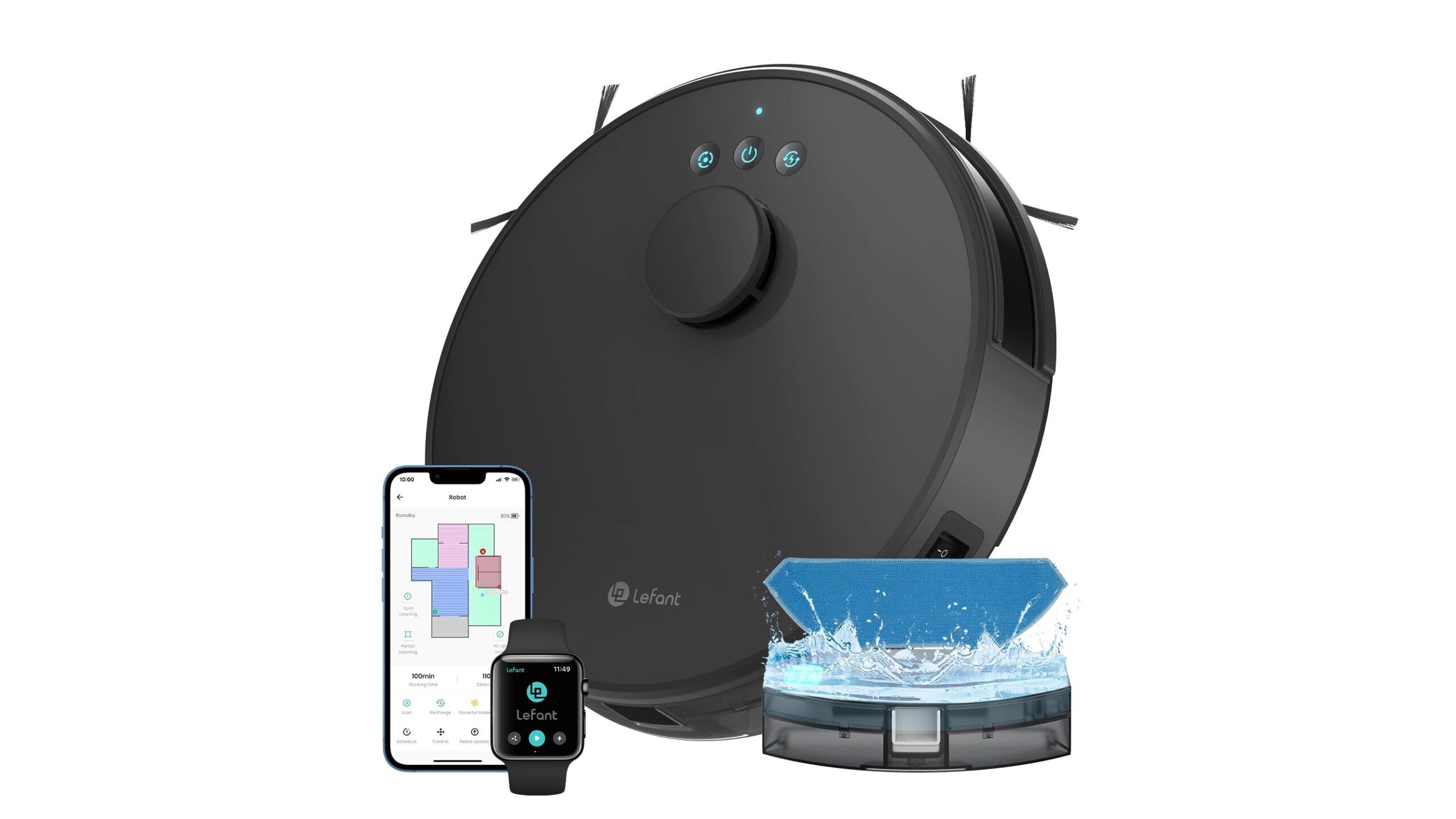 Lefant M1, robot aspirapolvere lavapavimenti completo in super offerta su Amazon