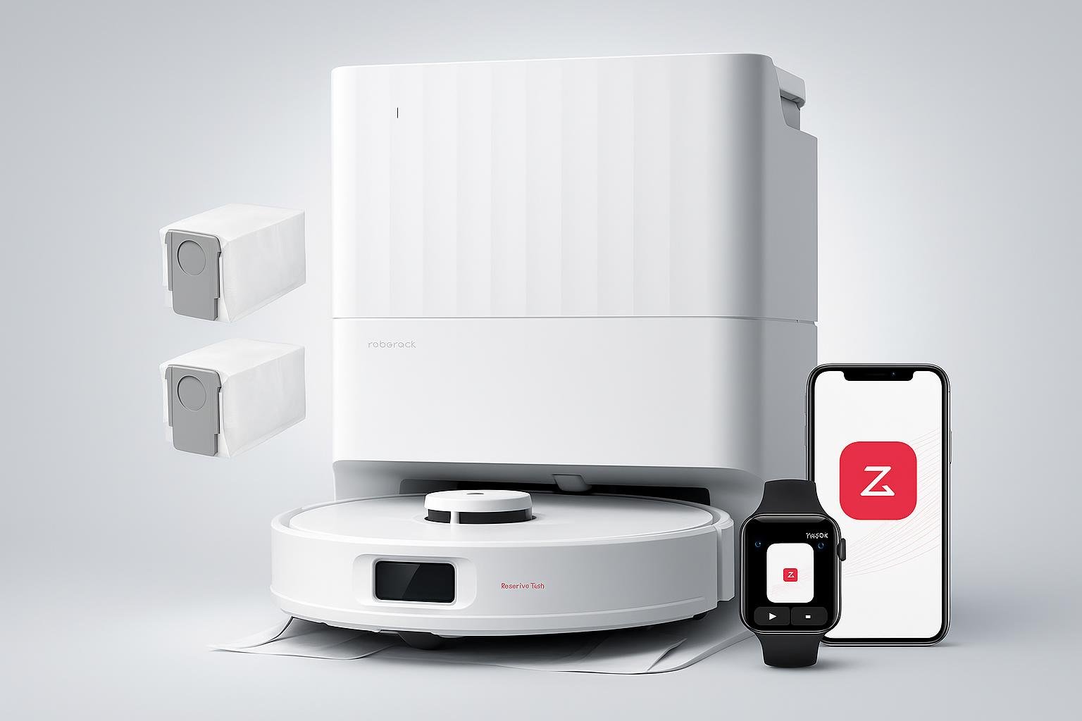 Roborock QV 35A in offerta su Amazon: robot aspirapolvere lavapavimenti completo con base tutto in uno