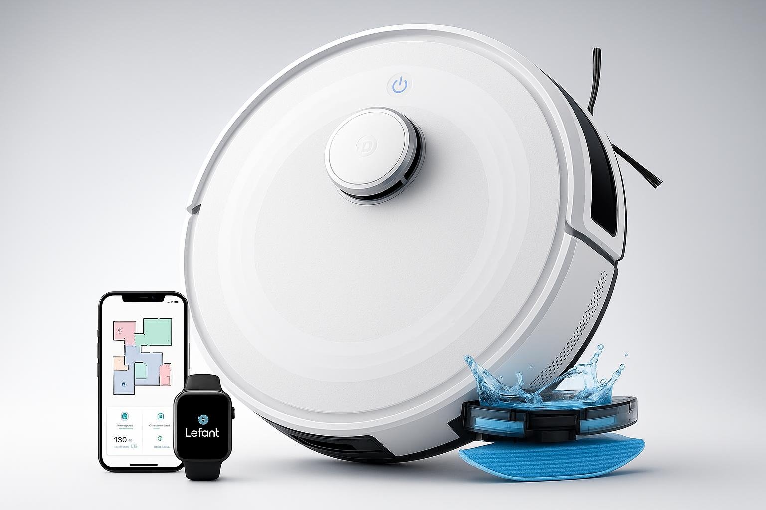 Lefant M2 con navigazione laser, un robot aspirapolvere lavapavimenti completo in forte sconto su Amazon