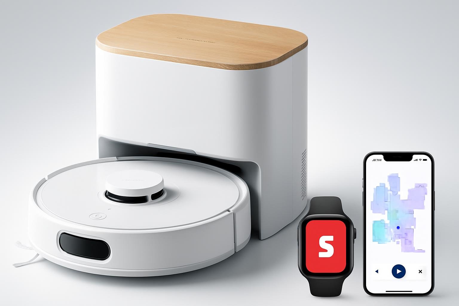 SwitchBot K11+, robot aspirapolvere e lavapavimenti con svuotamento automatico in offerta su Amazon