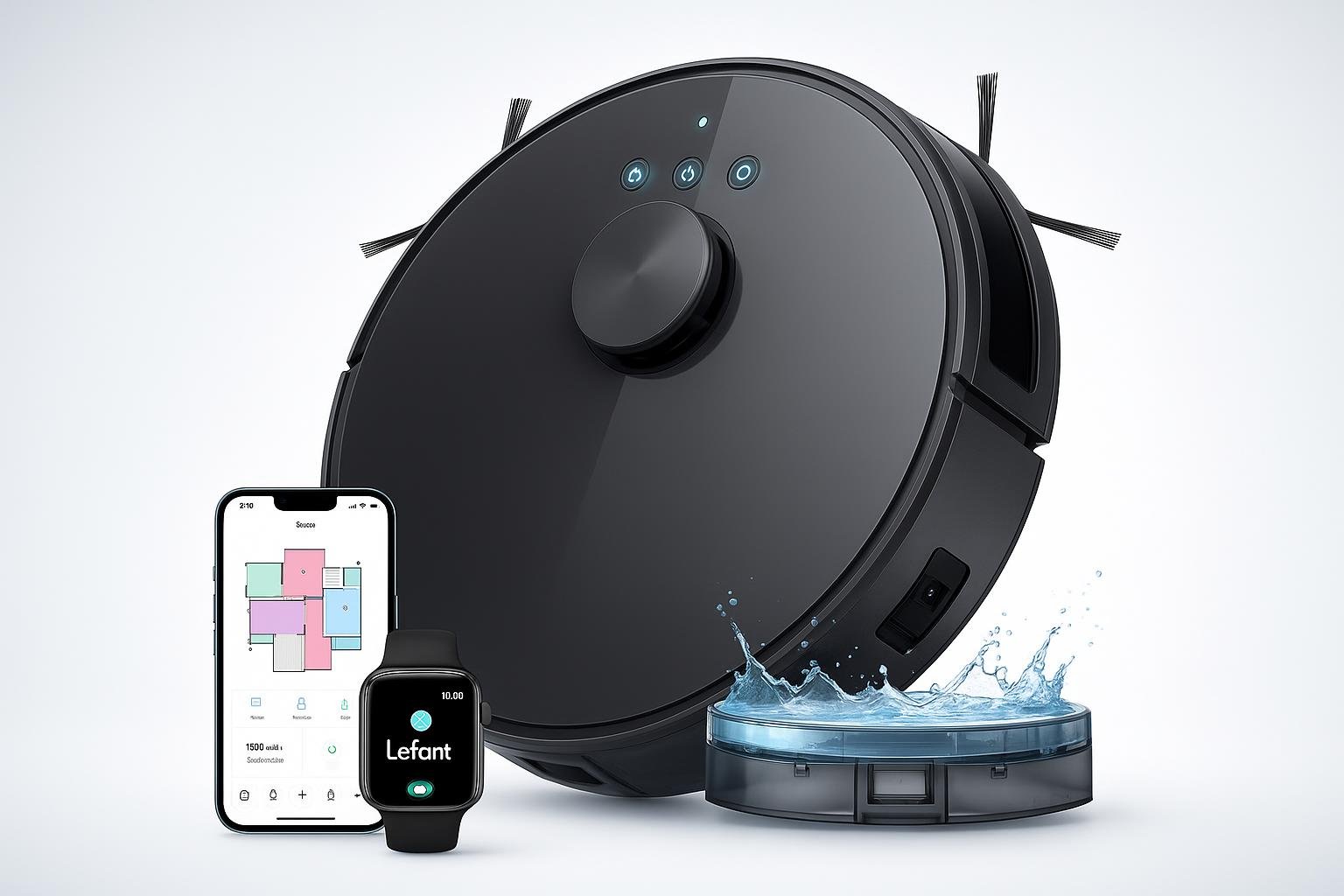 Lefant M1, robot aspirapolvere lavapavimenti compatto con mappatura in promozione su Amazon