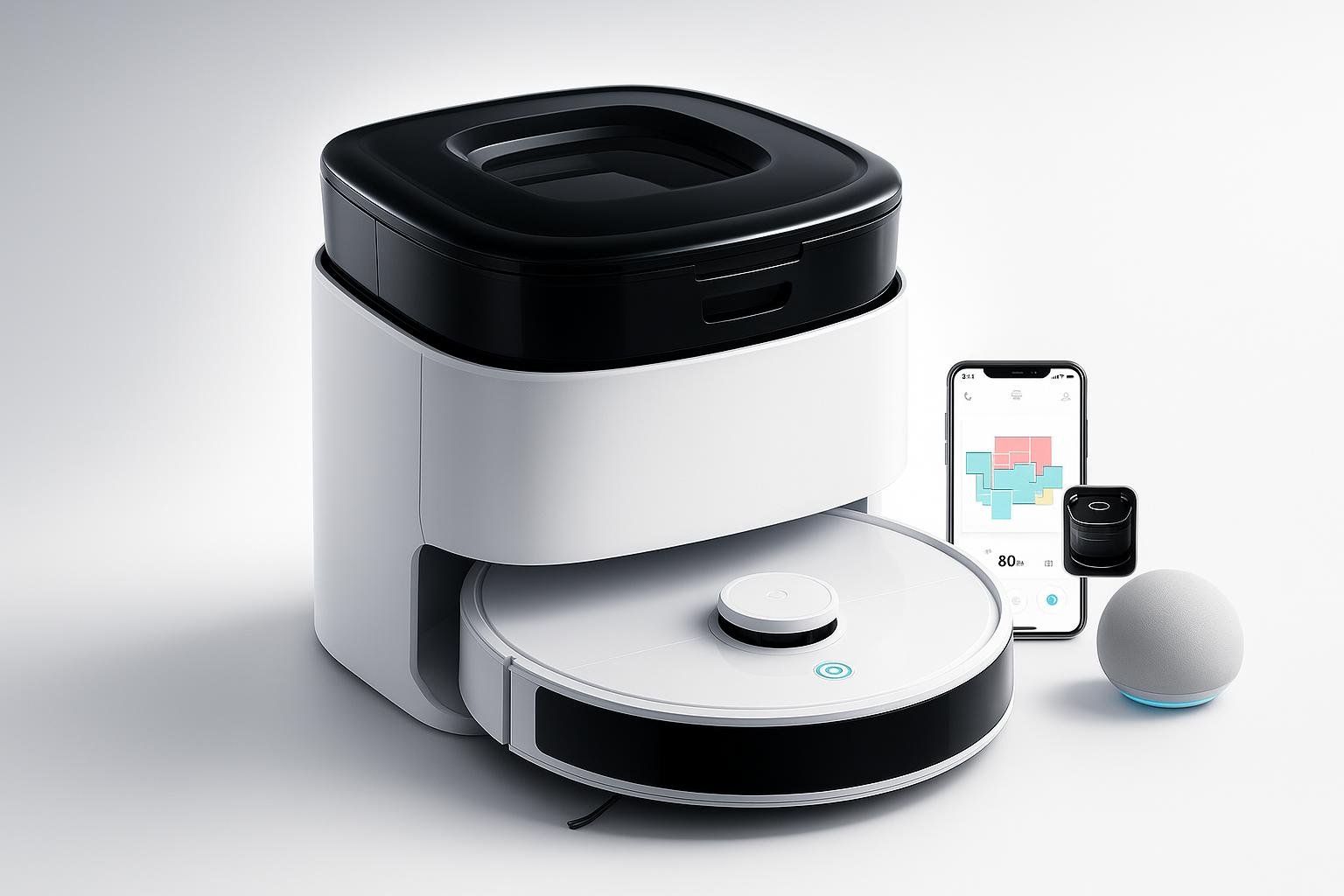 Lefant M3, robot aspirapolvere lavapavimenti con base all‑in‑one in super offerta su Amazon