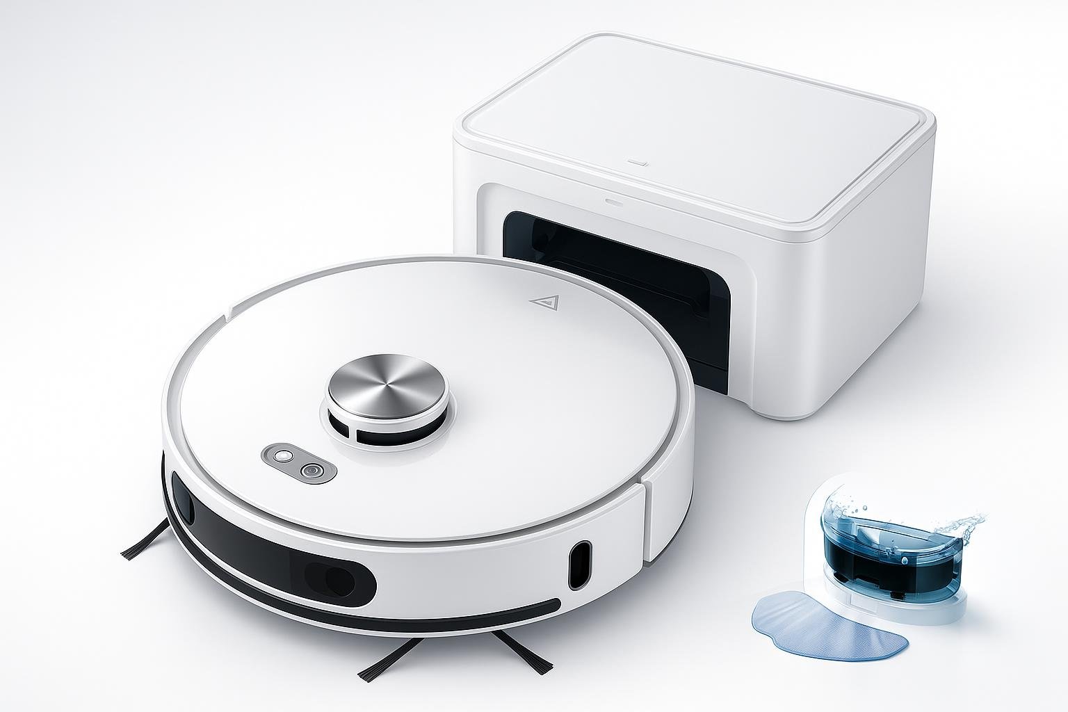 Robot aspirapolvere lavapavimenti 8000 Pa con svuotamento automatico, proposta aggressiva su Amazon