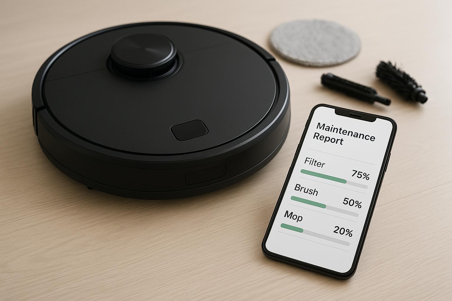 Come usare il report di manutenzione del robot aspirapolvere lavapavimenti per allungarne davvero la vita