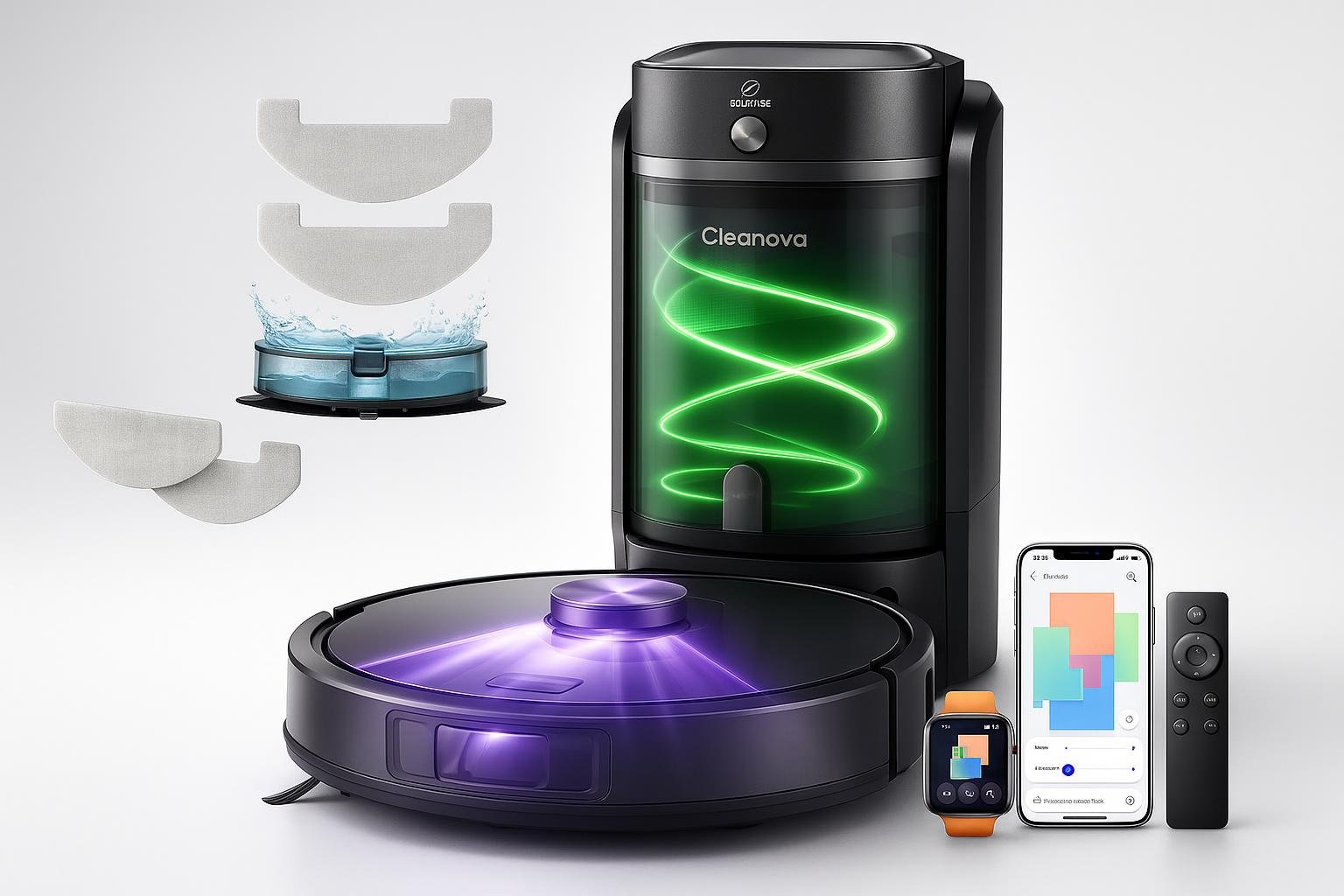 Vexilar W15, robot aspirapolvere lavapavimenti con stazione senza sacco a prezzo sottocosto su Amazon