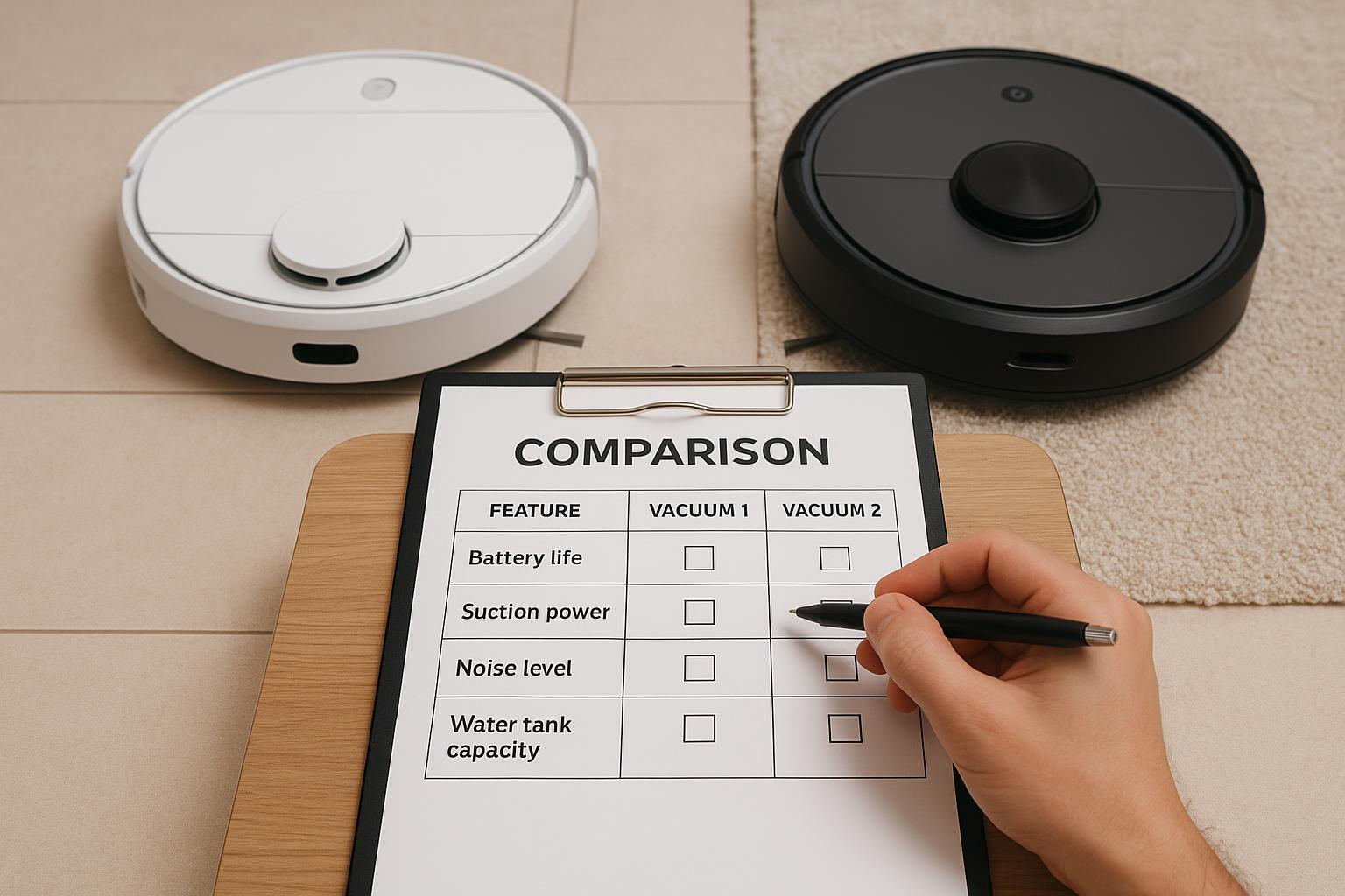 Come confrontare due robot aspirapolvere lavapavimenti a casa tua in pochi giorni e scegliere quello giusto