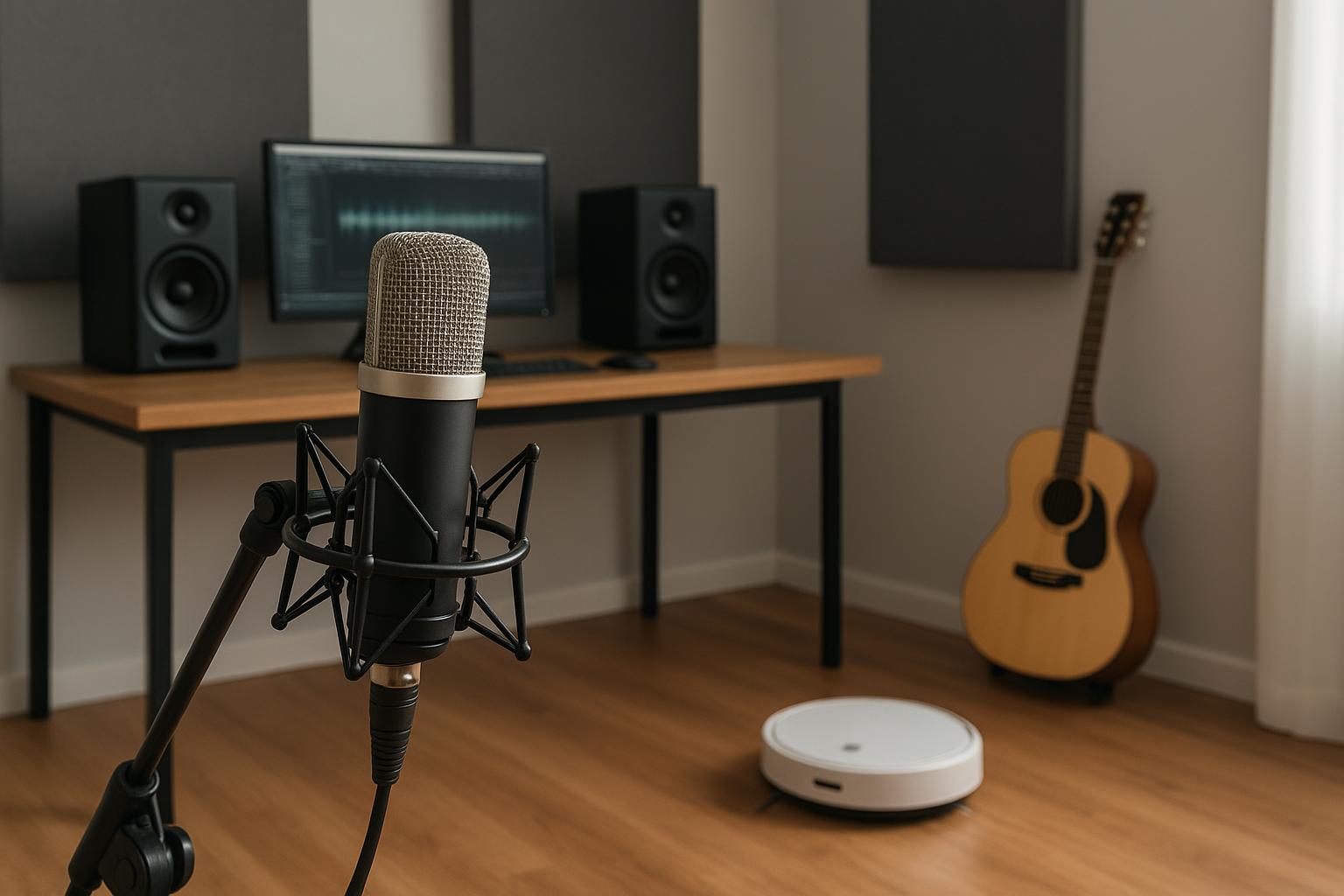 Robot aspirapolvere lavapavimenti per chi ha uno studio di registrazione in casa: come scegliere senza rovinare l’audio