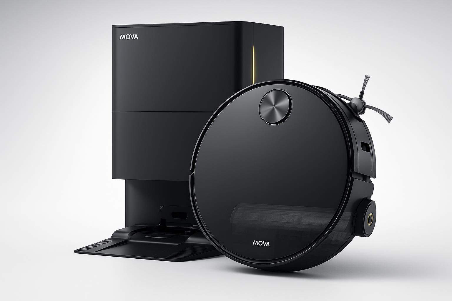 Mova S70 Roller in offerta su Amazon, robot aspirapolvere lavapavimenti completo con base evoluta