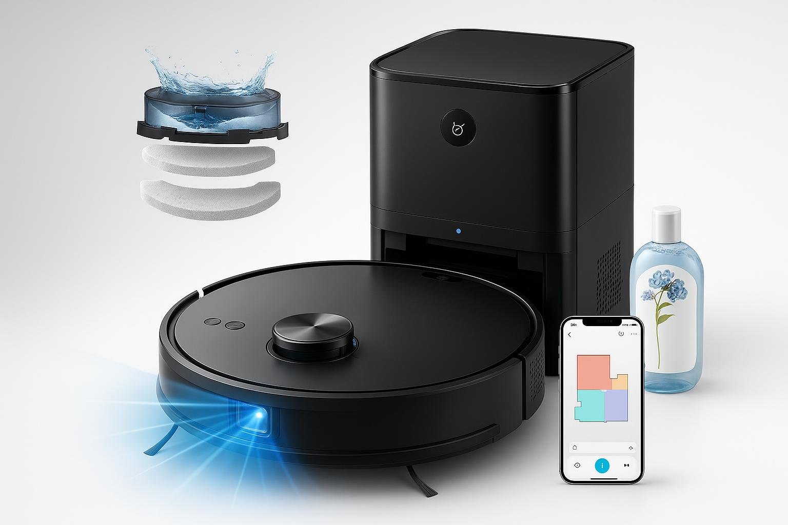 Ultenic T20 Pro in forte sconto su Amazon: robot aspirapolvere lavapavimenti 8000Pa per peli di animali