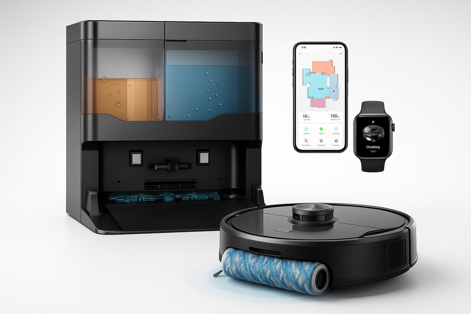 Lefant M210PRO OMNI, robot aspirapolvere lavapavimenti compatto in offerta su Amazon