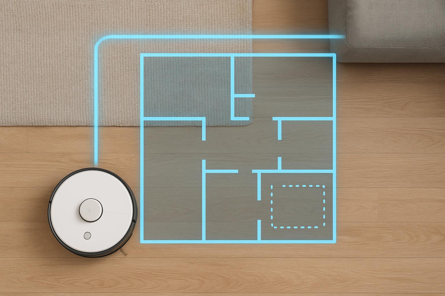 Come usare la mappatura veloce del robot aspirapolvere lavapavimenti senza fare una pulizia completa