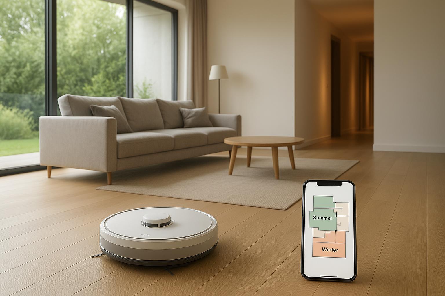 Come impostare routine di pulizia diverse in estate e in inverno sul robot aspirapolvere lavapavimenti