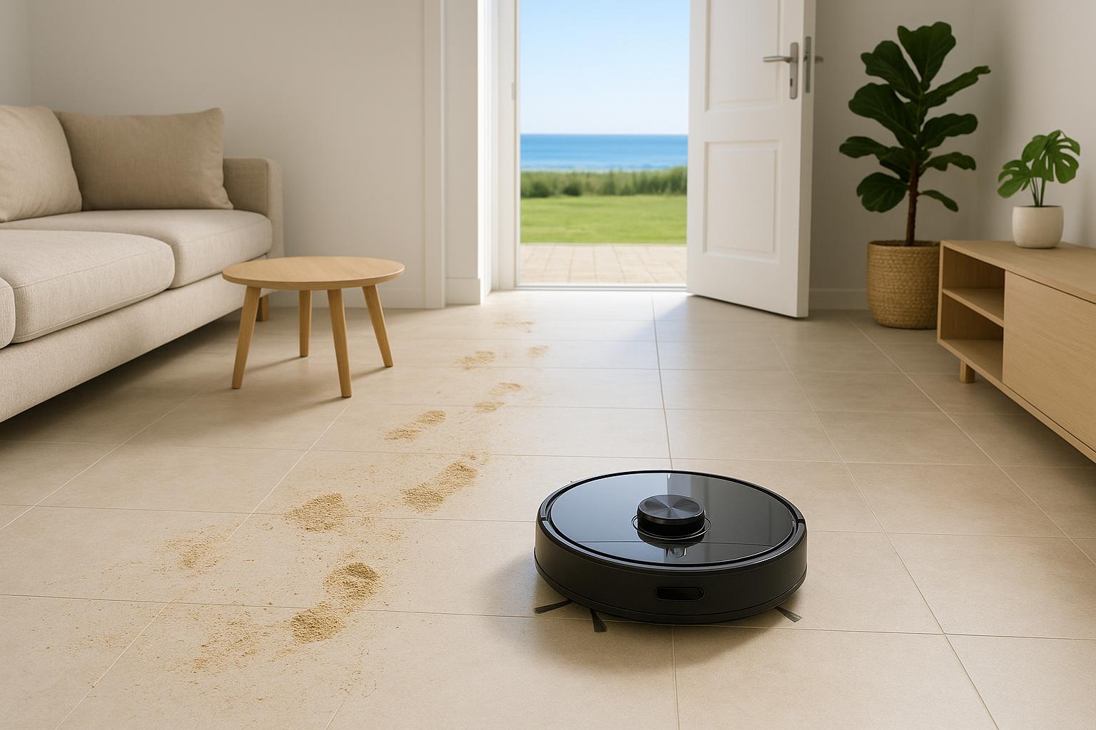 Robot aspirapolvere lavapavimenti per chi porta molta sabbia in casa: come scegliere se torni spesso da mare, parchi e campi sportivi