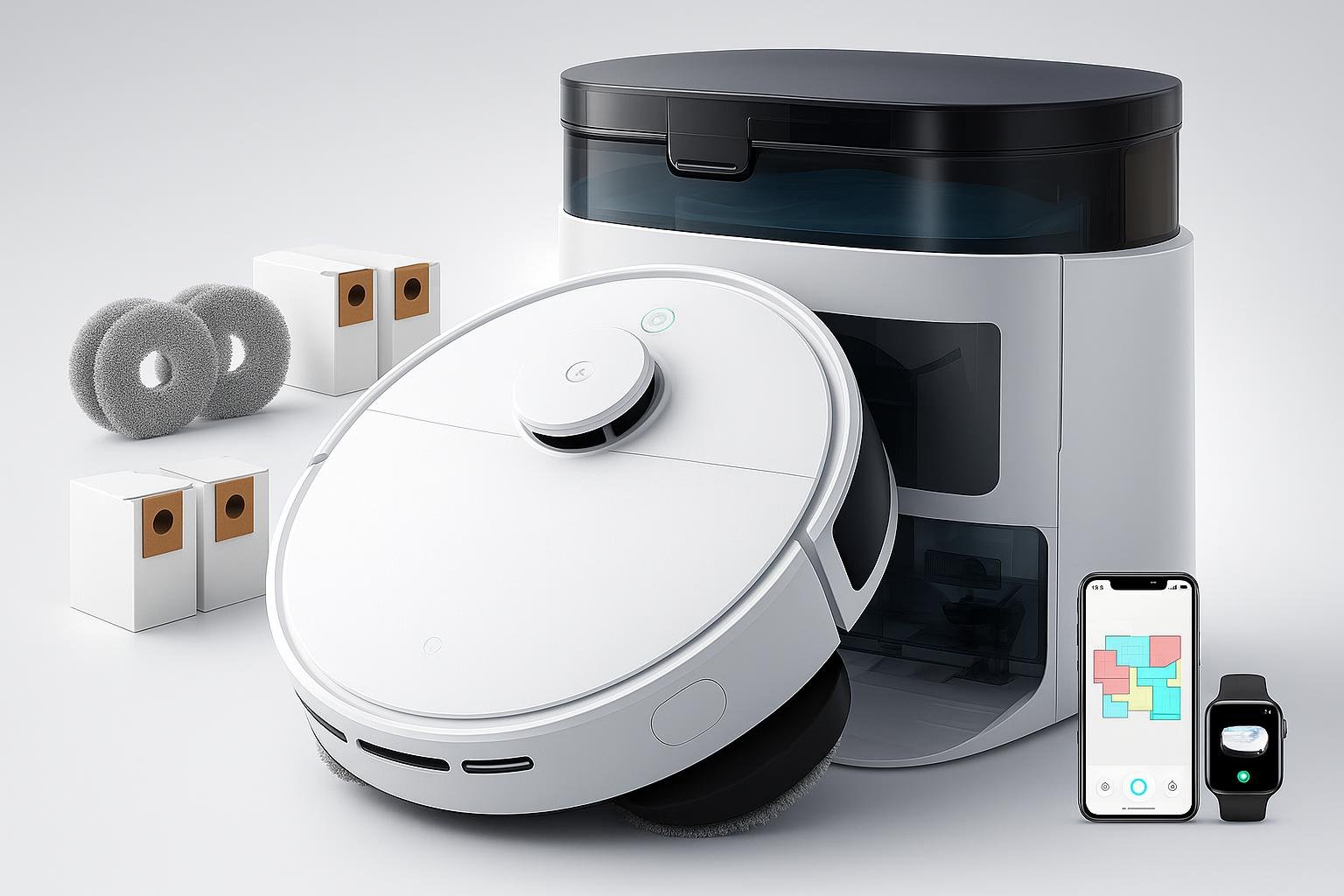 Lefant M3, robot aspirapolvere lavapavimenti con stazione completa in forte sconto su Amazon