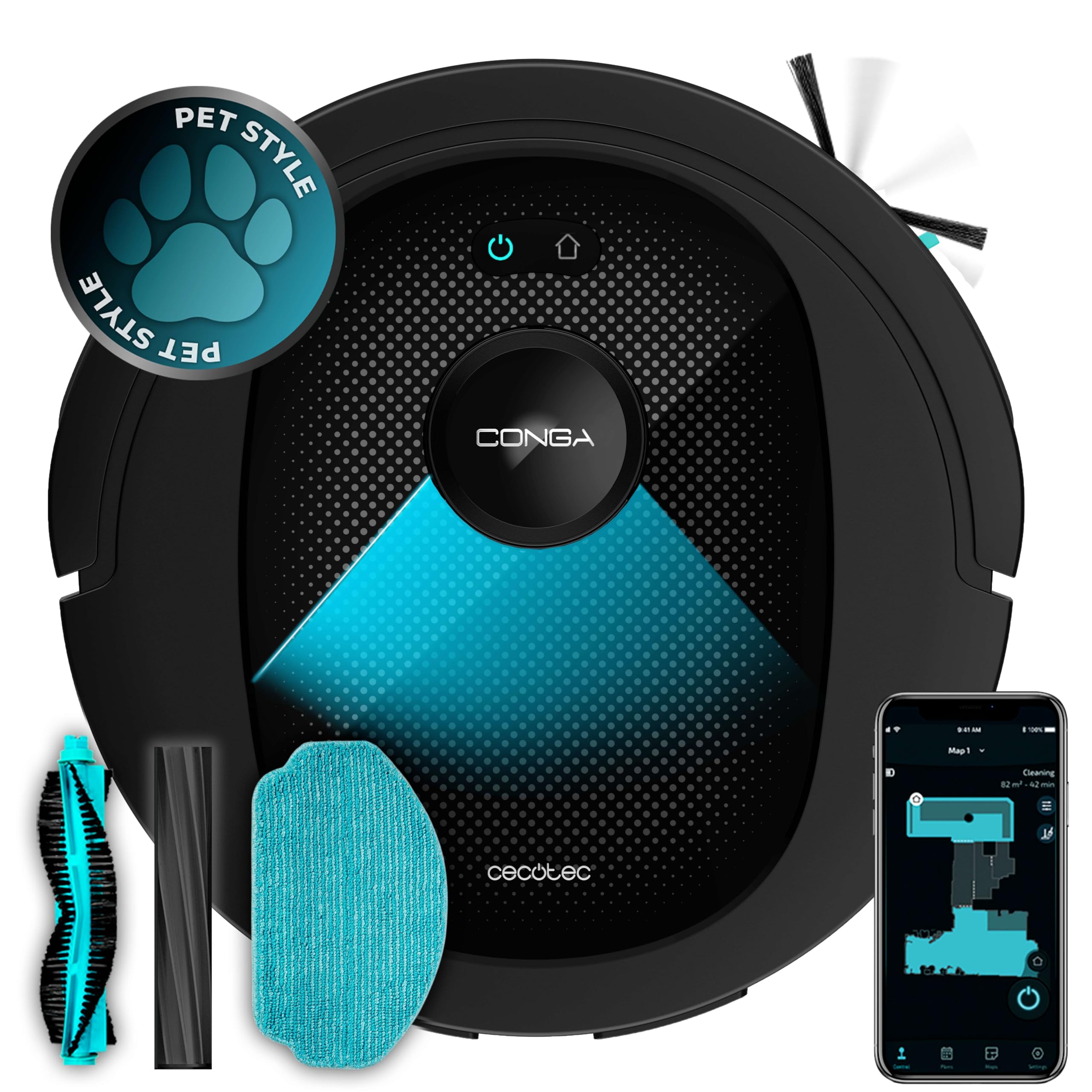 Cecotec Conga 8490 Ultimate Ultra Power, robot 4 in 1 in offerta su Amazon con autonomia extra e 7000 Pa