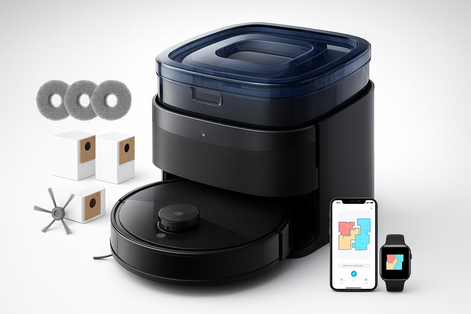 Lefant M3 robot aspirapolvere lavapavimenti con stazione all-in-one, super completo a prezzo promo su Amazon