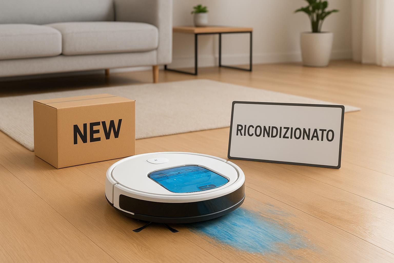 Robot aspirapolvere lavapavimenti nuovo o ricondizionato? come valutare davvero convenienza e rischi