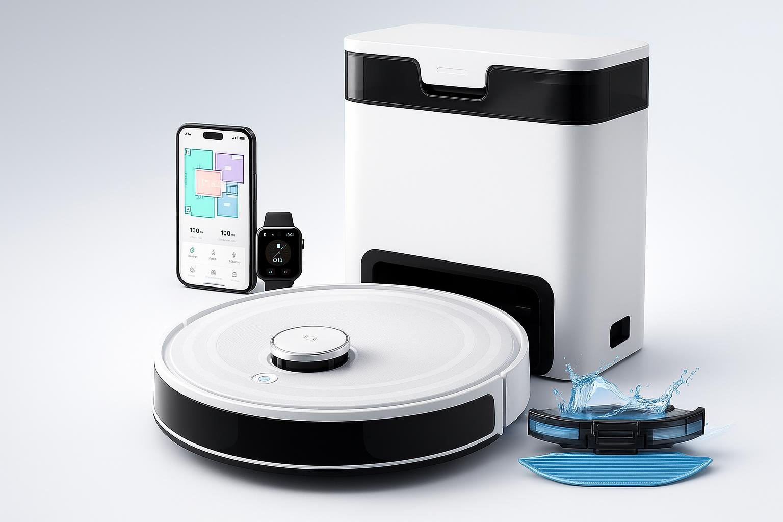 Lefant M2 Pro, robot aspirapolvere lavapavimenti con svuotamento automatico in promo su Amazon