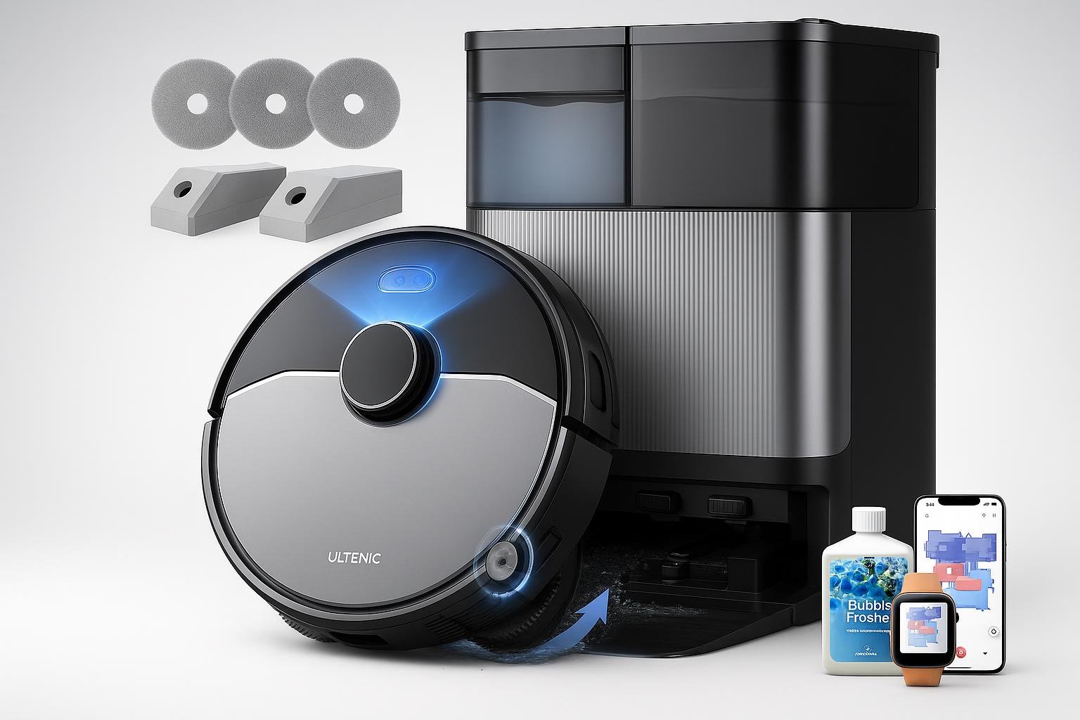 Ultenic MX50, robot aspirapolvere e lavapavimenti con stazione all-in-one a prezzo ribassato