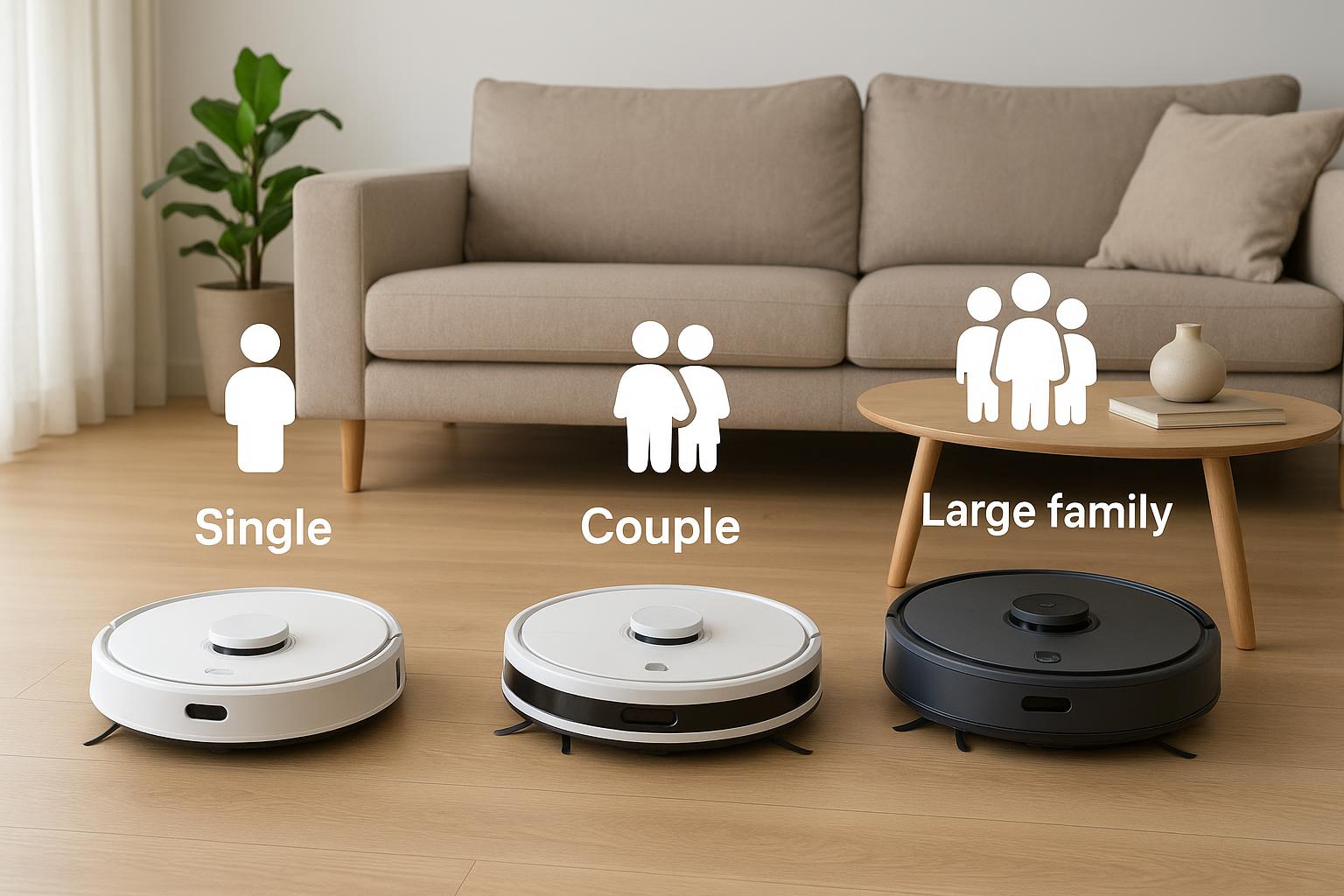 Come scegliere il robot aspirapolvere lavapavimenti in base a quante persone vivono in casa