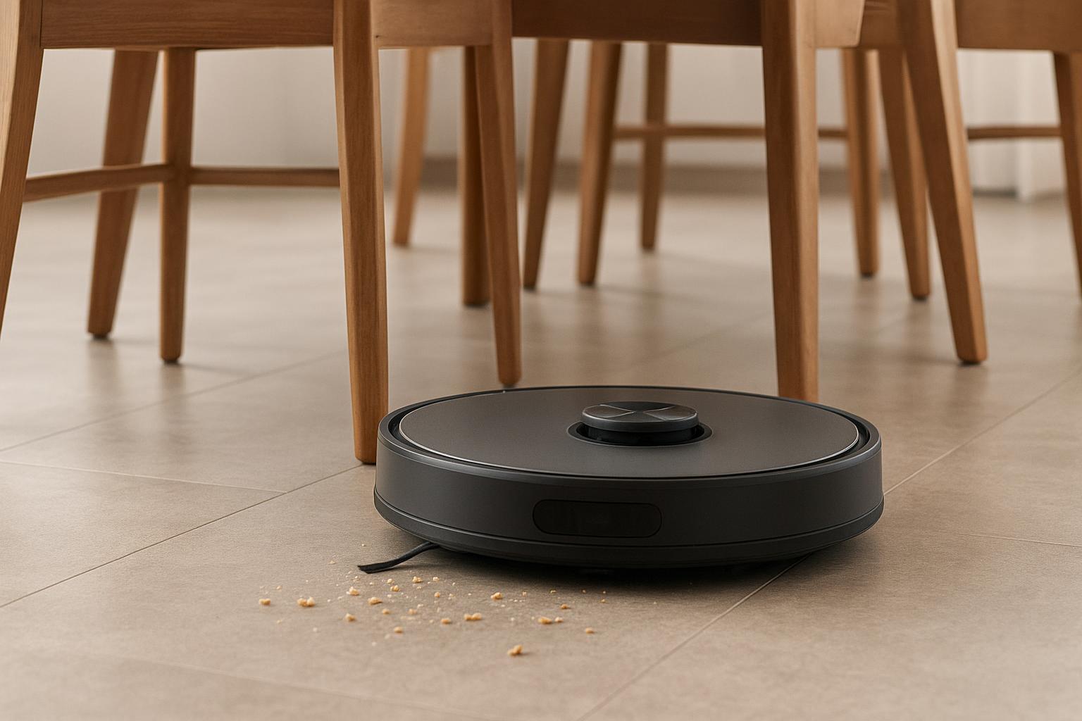 Robot aspirapolvere lavapavimenti per chi ha pochi tappeti ma tante sedie: come scegliere se l’area pranzo è sempre sporca