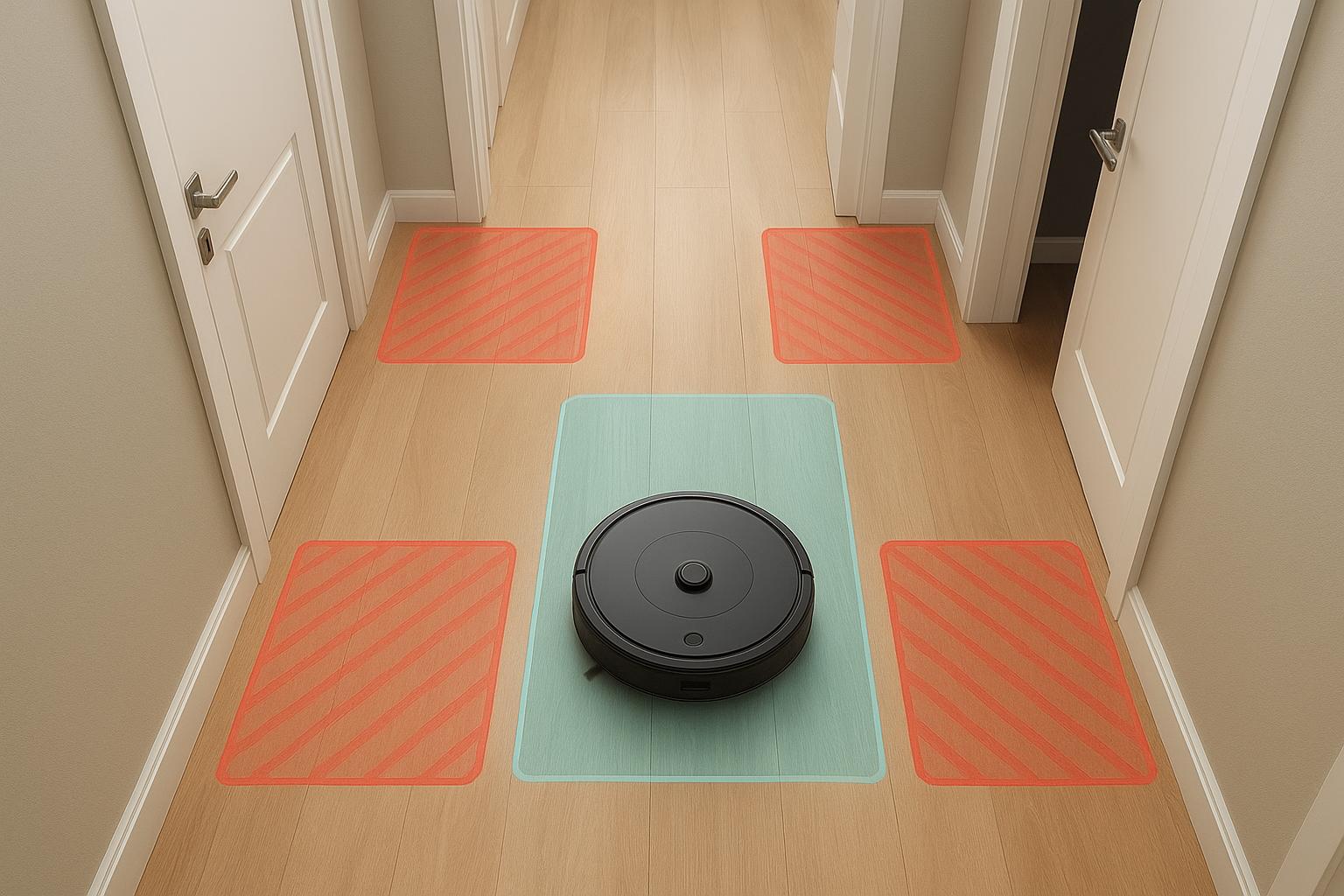 Come impostare il robot aspirapolvere lavapavimenti per pulire il corridoio senza entrare nelle camere