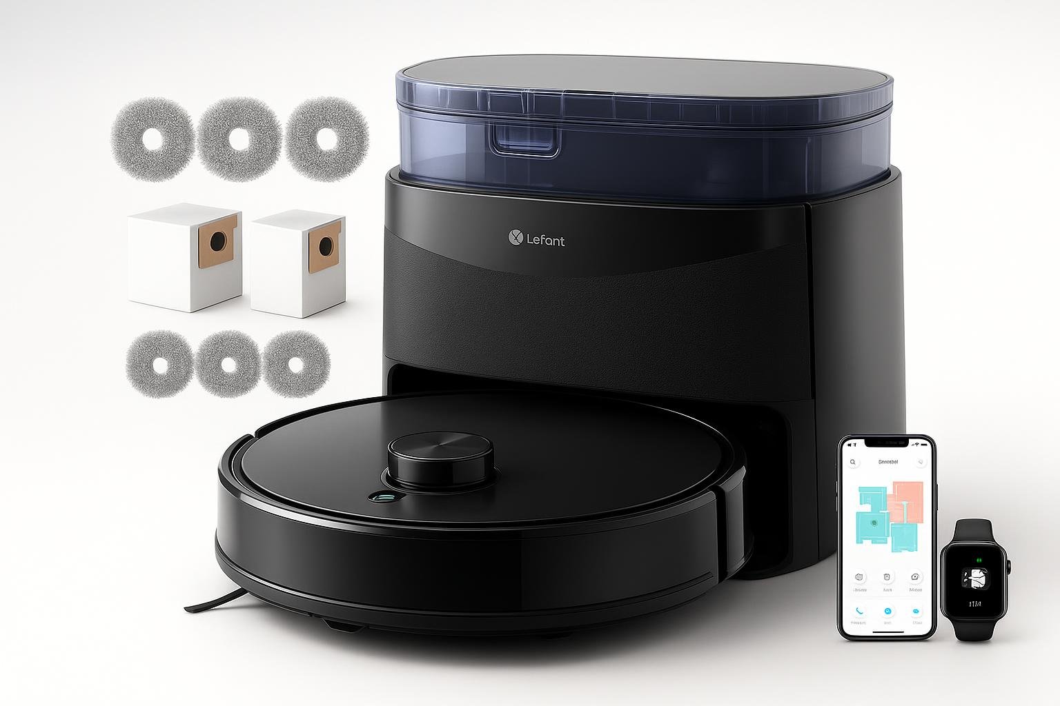 Lefant M3 Ultra, robot aspirapolvere lavapavimenti con stazione all-in-one in forte sconto su Amazon