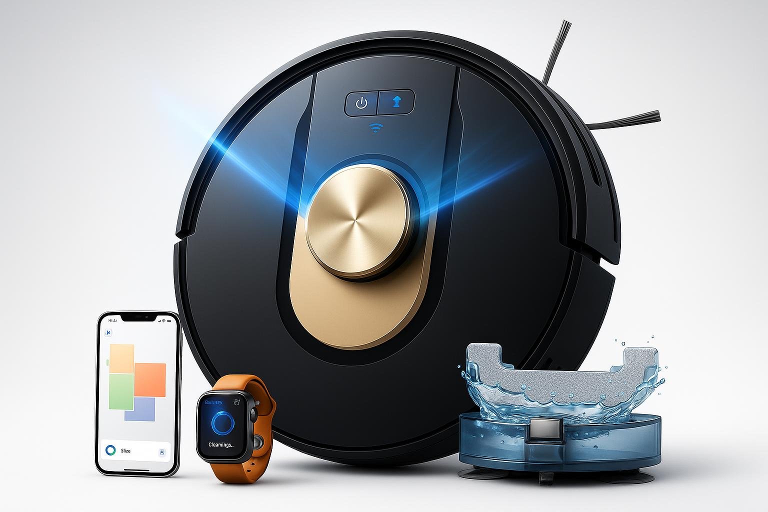 Vexilar Upgrade W9, robot aspirapolvere lavapavimenti potente e silenzioso in offerta su Amazon