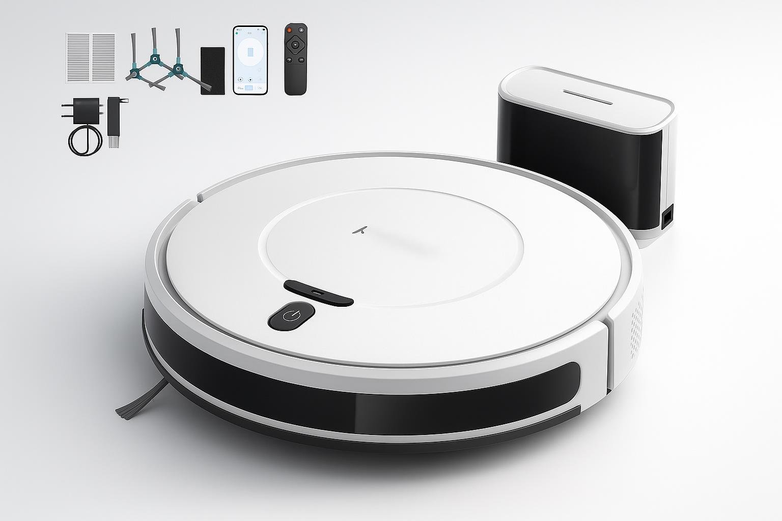 Redkey E6, robot aspirapolvere potente per pavimenti duri e peli animali in forte promozione
