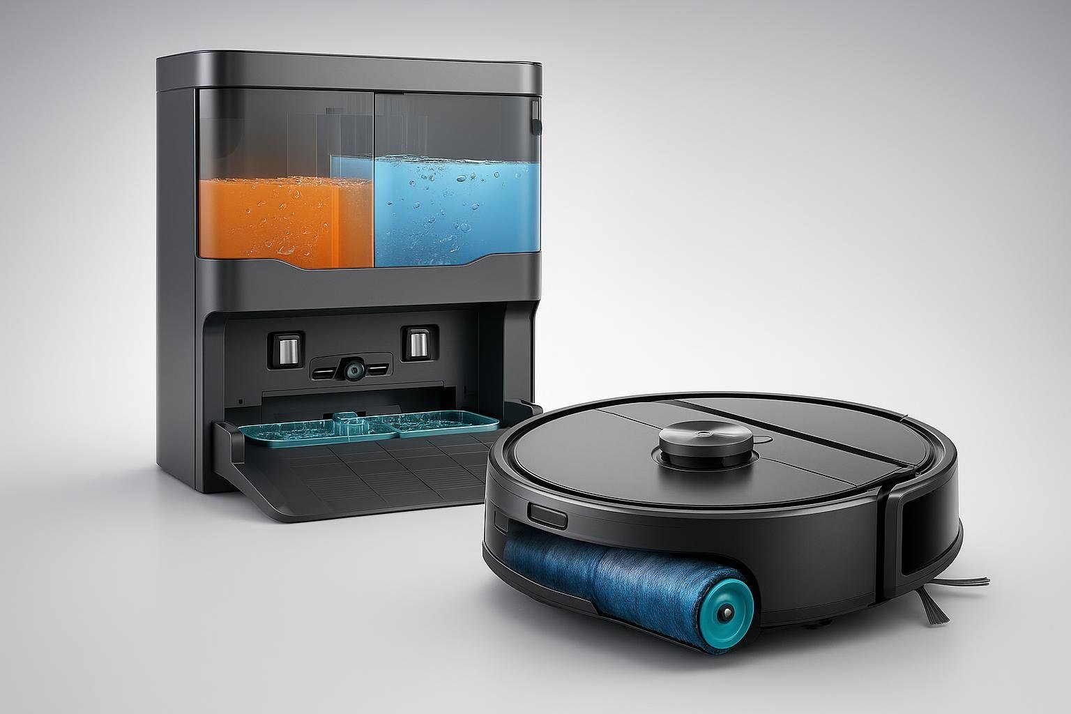 Migliori marche di robot aspirapolvere lavapavimenti con base autopulente compatta per corridoi stretti
